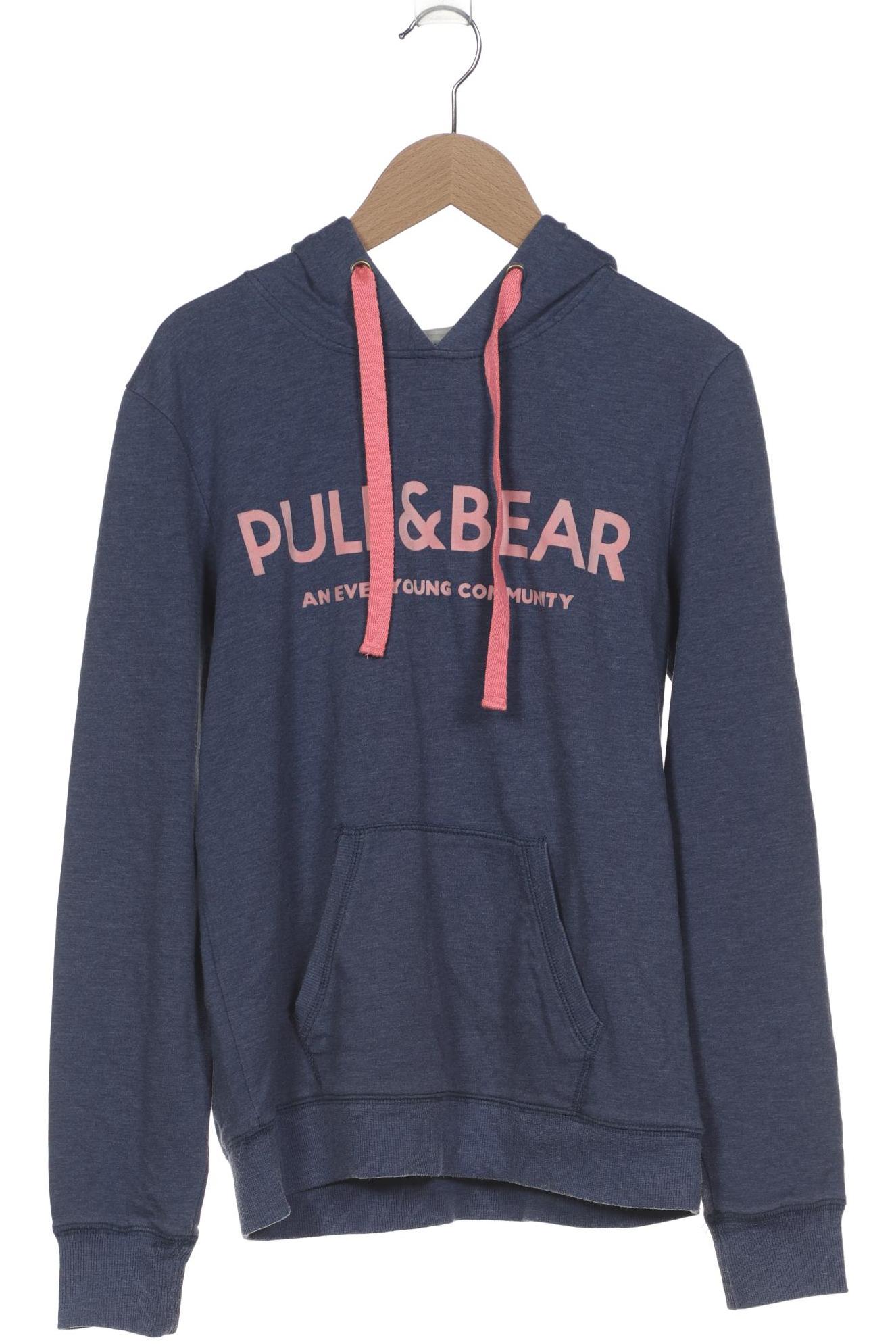 

Pull & Bear Damen Kapuzenpullover, blau, Gr. 38