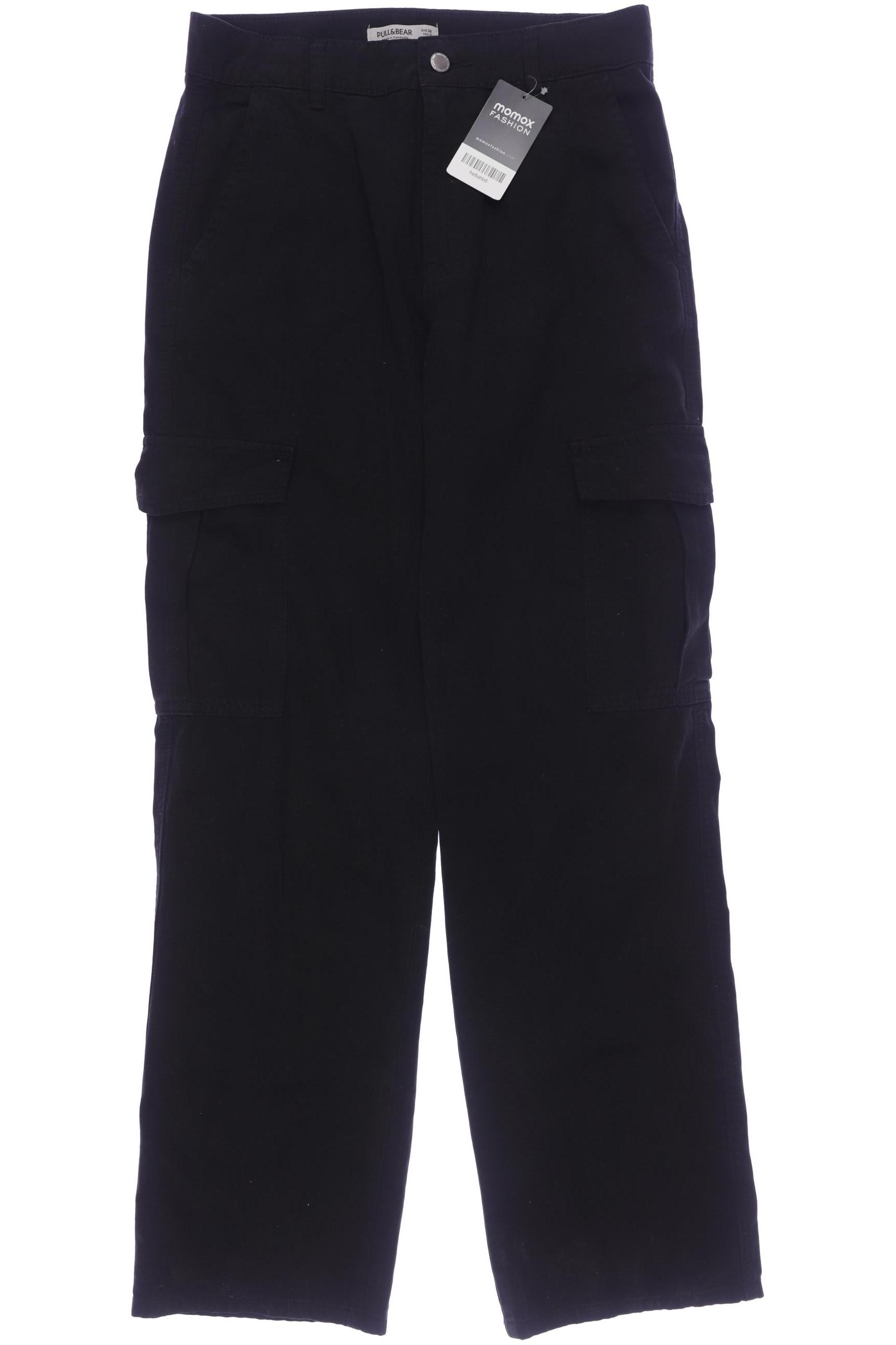 

Pull & Bear Damen Stoffhose, schwarz, Gr. 38