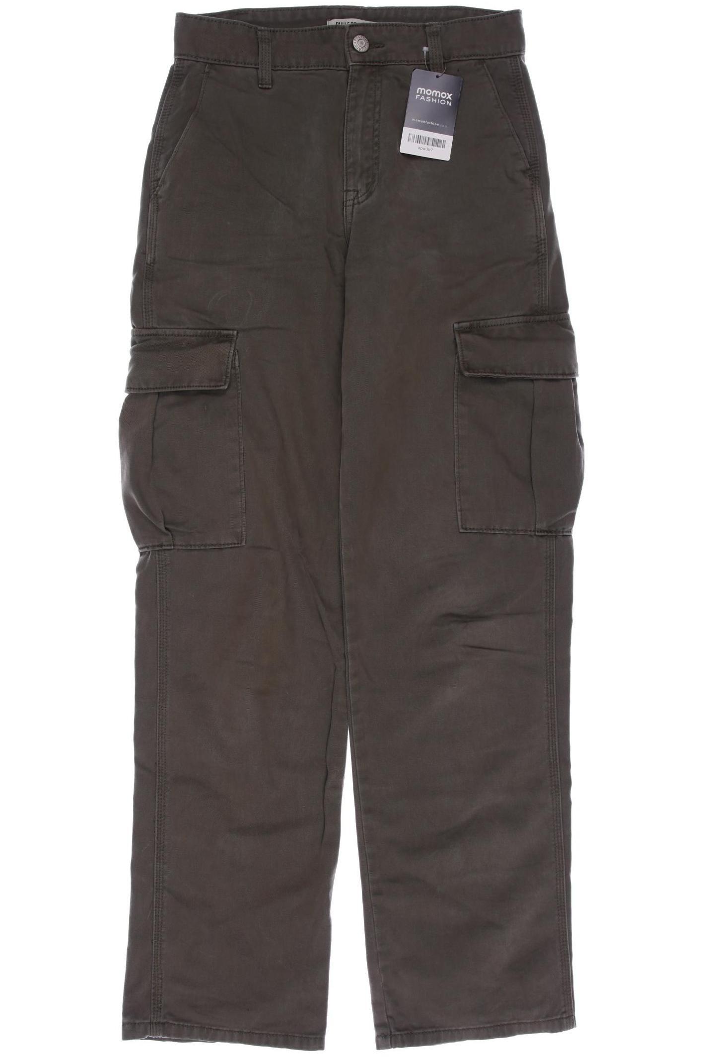 

Pull & Bear Damen Stoffhose, grün, Gr. 34