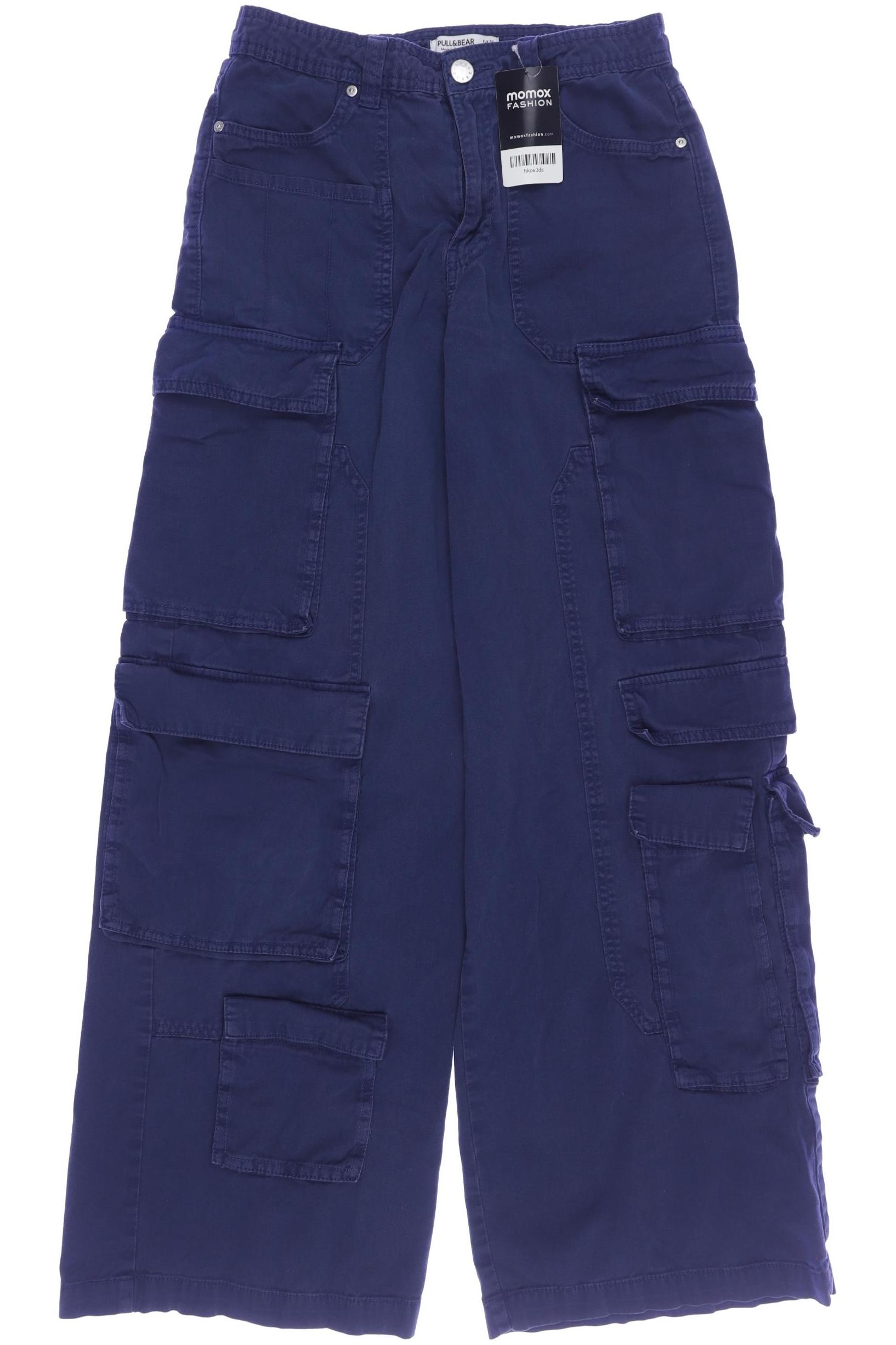 

Pull & Bear Damen Stoffhose, marineblau, Gr. 34