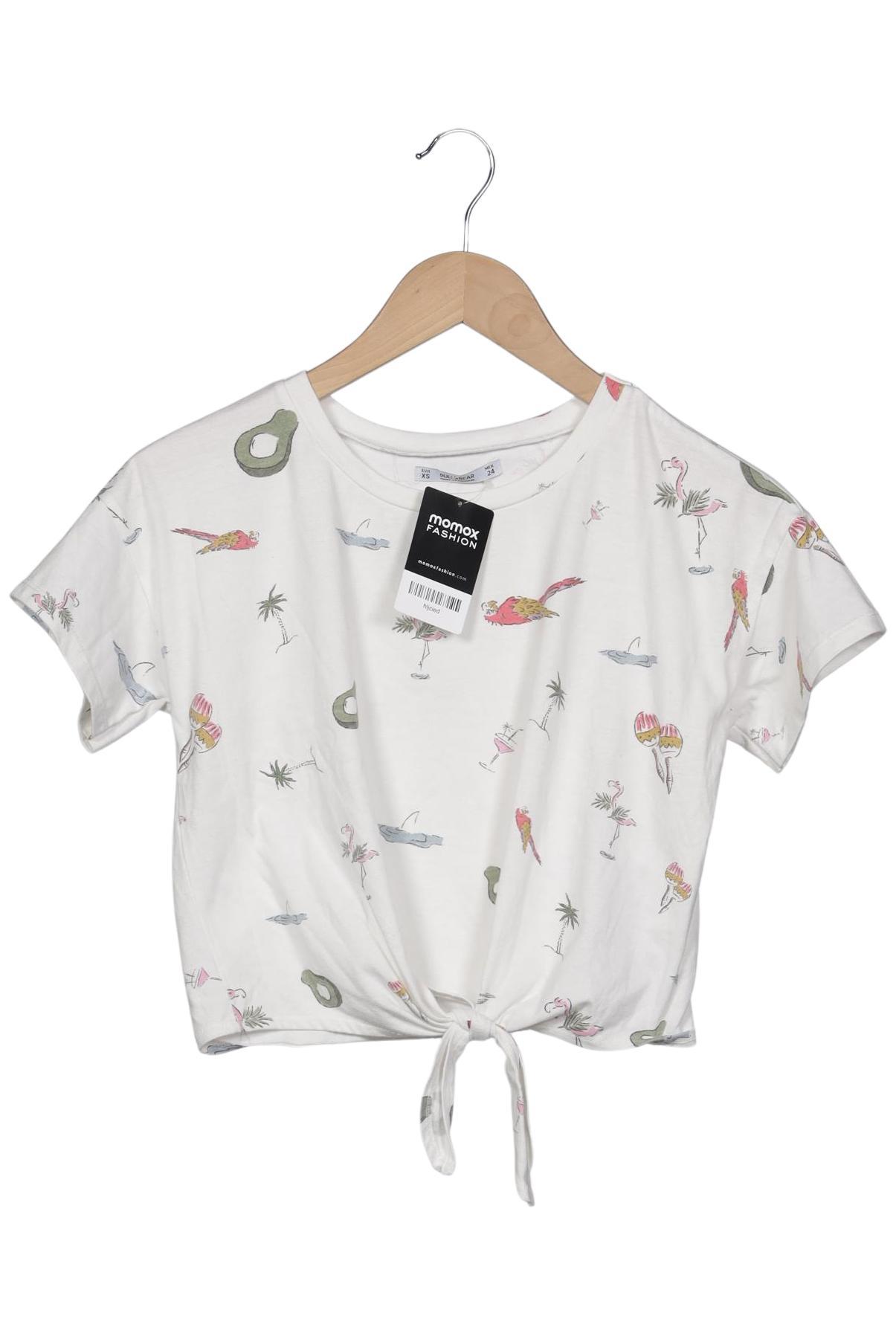 

Pull & Bear Damen T-Shirt, weiß, Gr. 34