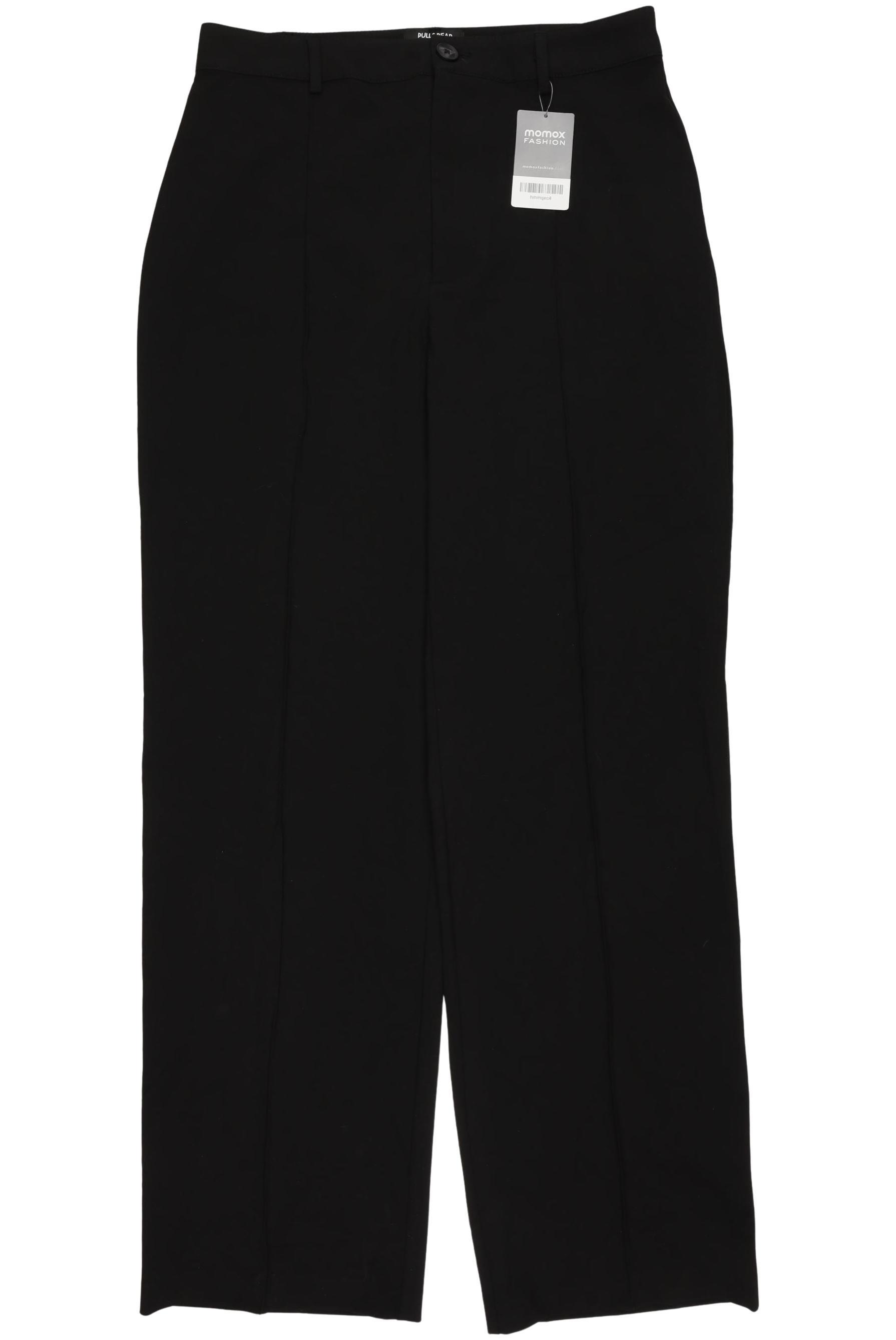 

Pull & Bear Damen Stoffhose, schwarz, Gr. 0
