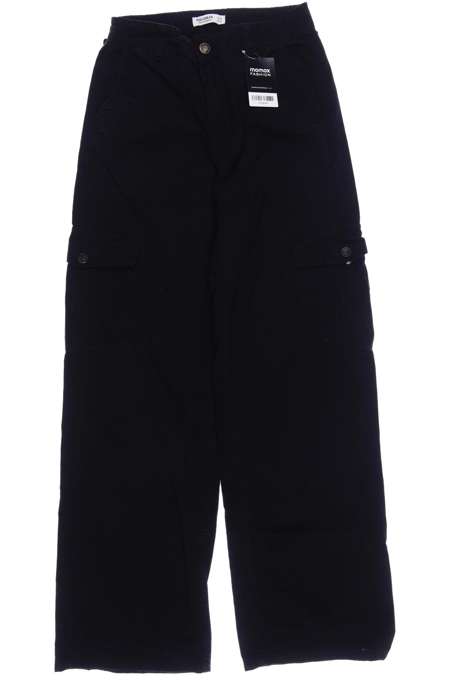 

Pull & Bear Damen Stoffhose, schwarz