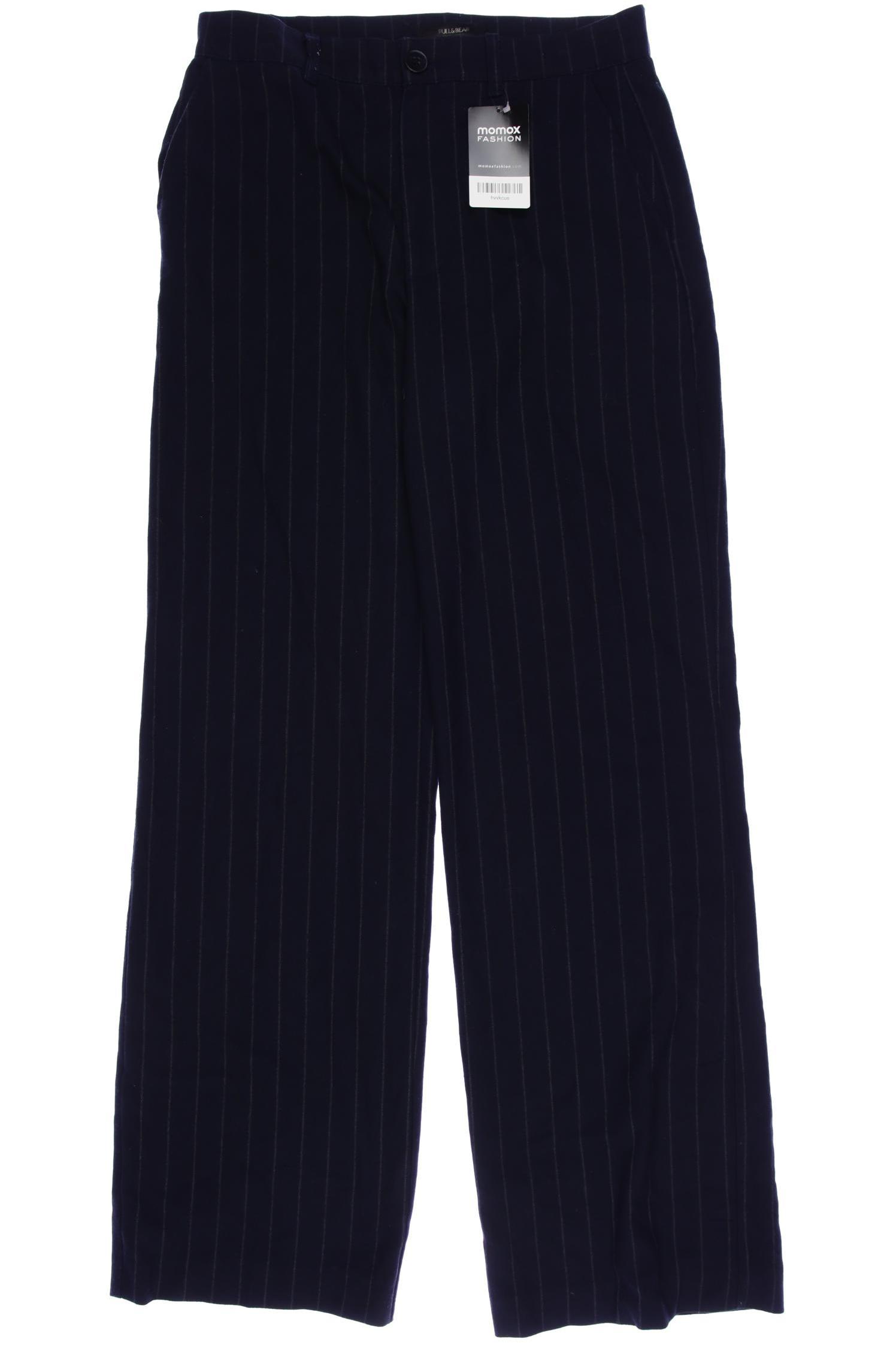 

Pull & Bear Damen Stoffhose, marineblau, Gr. 0