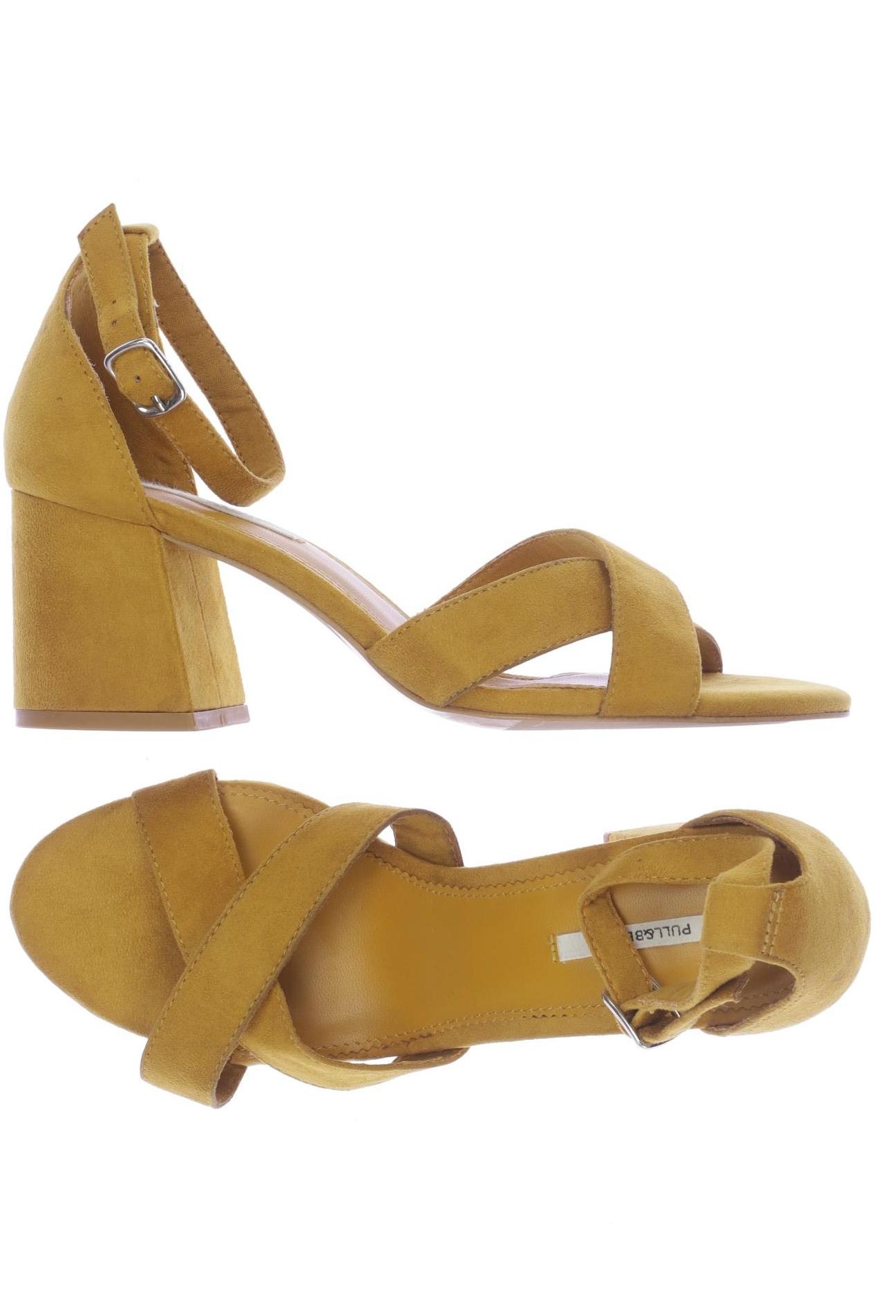 Thumbnail - Pull &amp; Bear Damen Sandale, gelb, Gr. 37