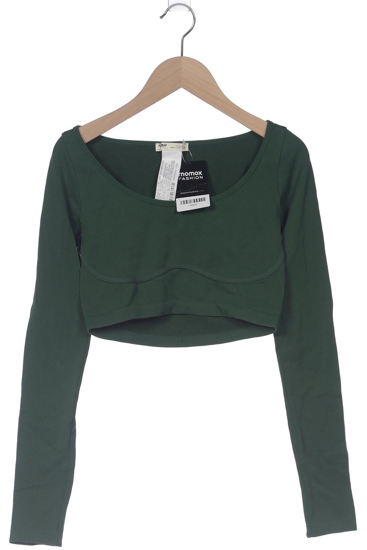 

Pull & Bear Damen Langarmshirt, grün, Gr. 38
