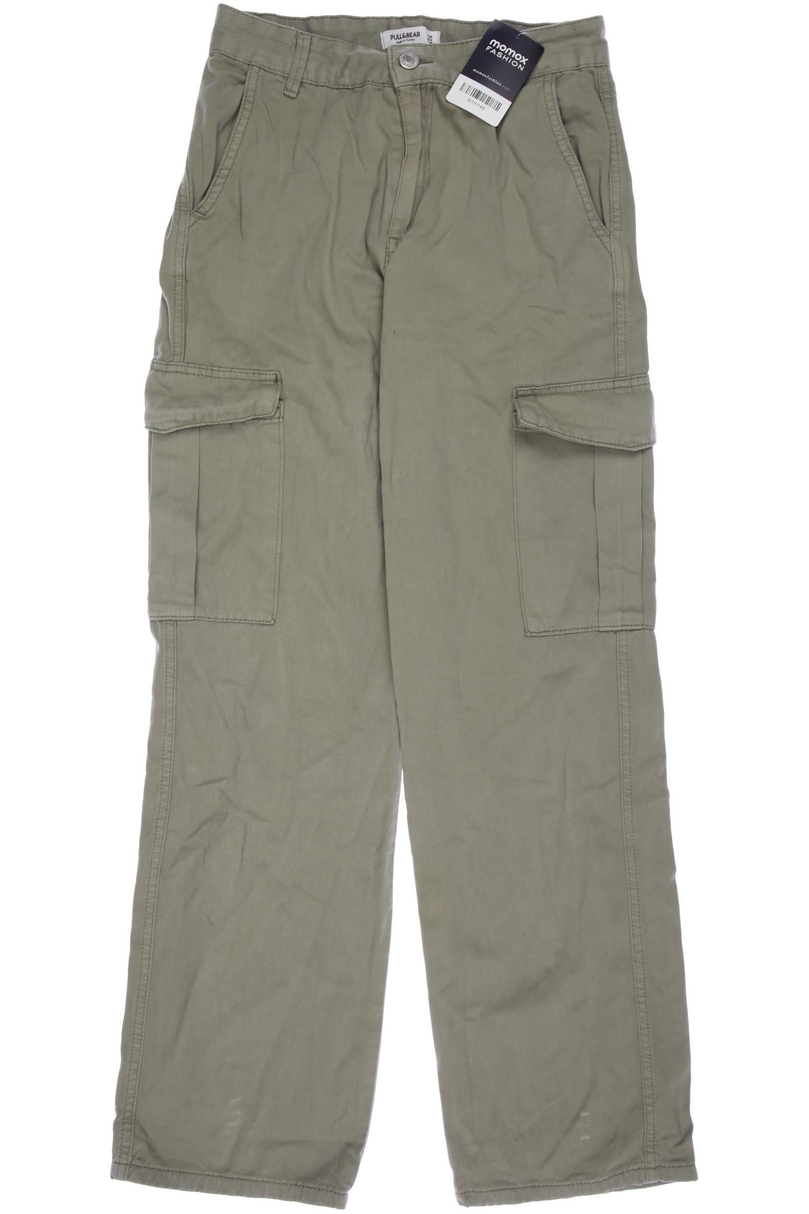 

Pull & Bear Damen Stoffhose, grün, Gr. 36