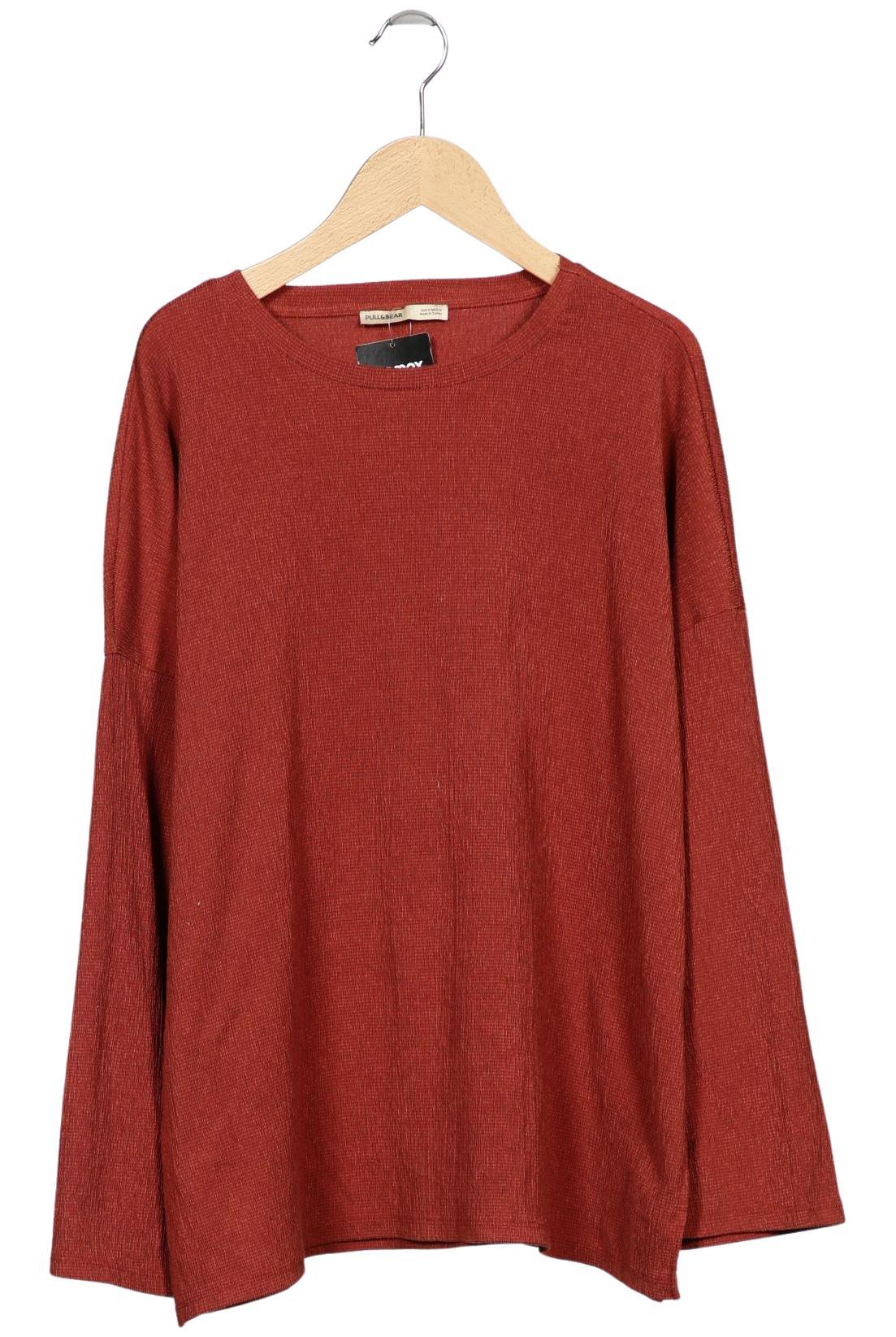 

Pull & Bear Damen Langarmshirt, rot, Gr. 36