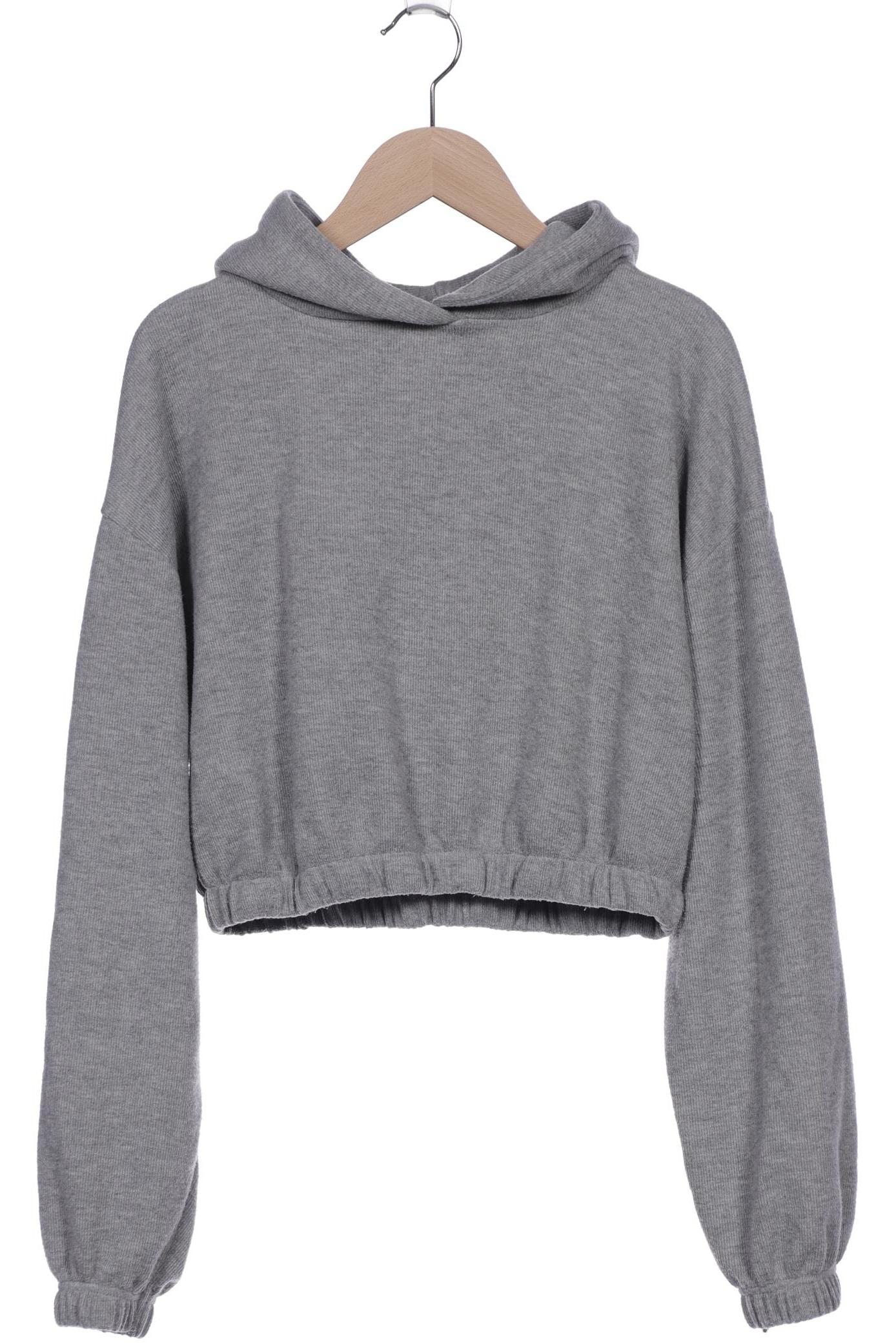 

Pull & Bear Damen Kapuzenpullover, grau, Gr. 38