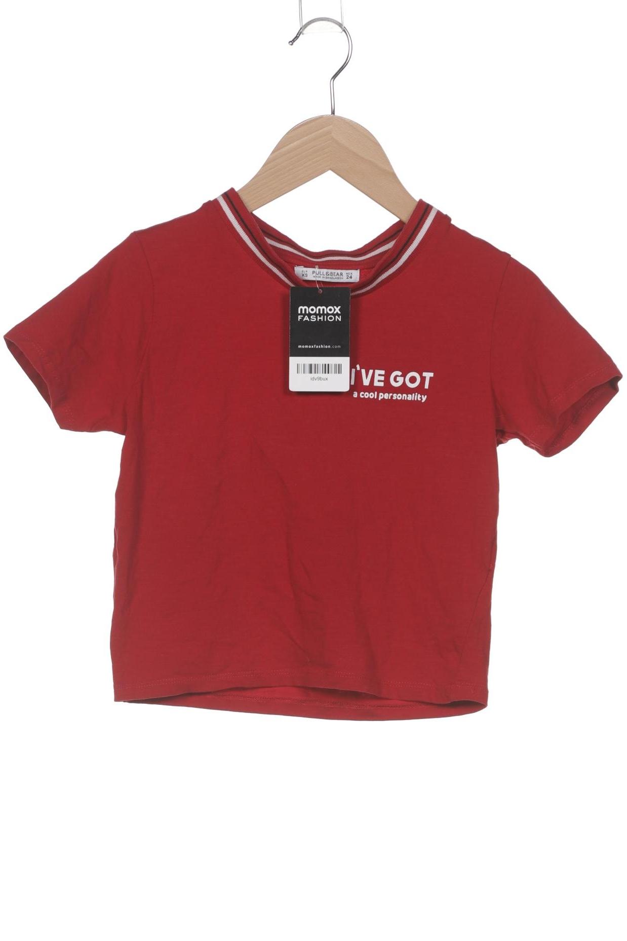 

Pull & Bear Damen T-Shirt, rot, Gr. 34