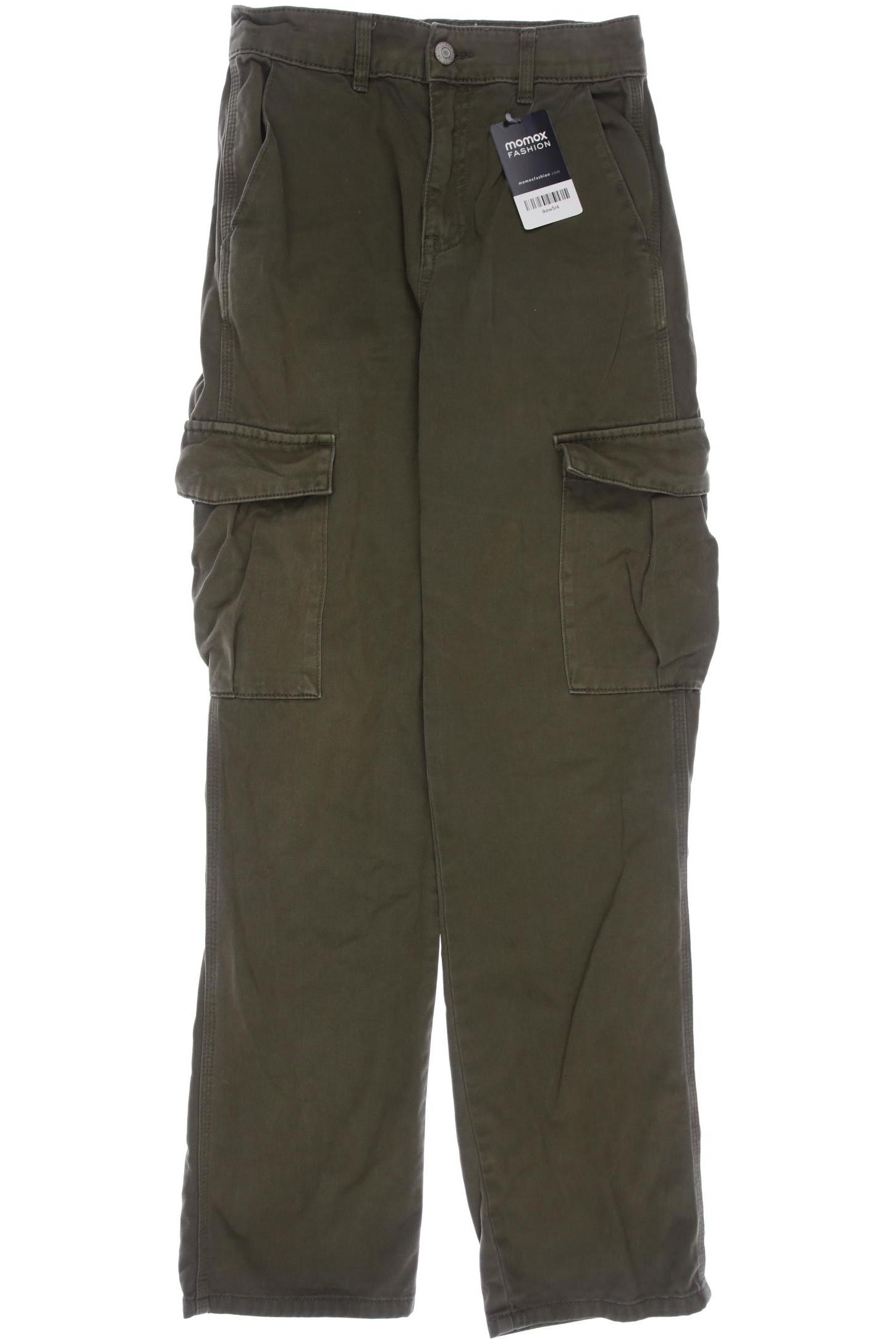 

Pull & Bear Damen Stoffhose, grün, Gr. 34