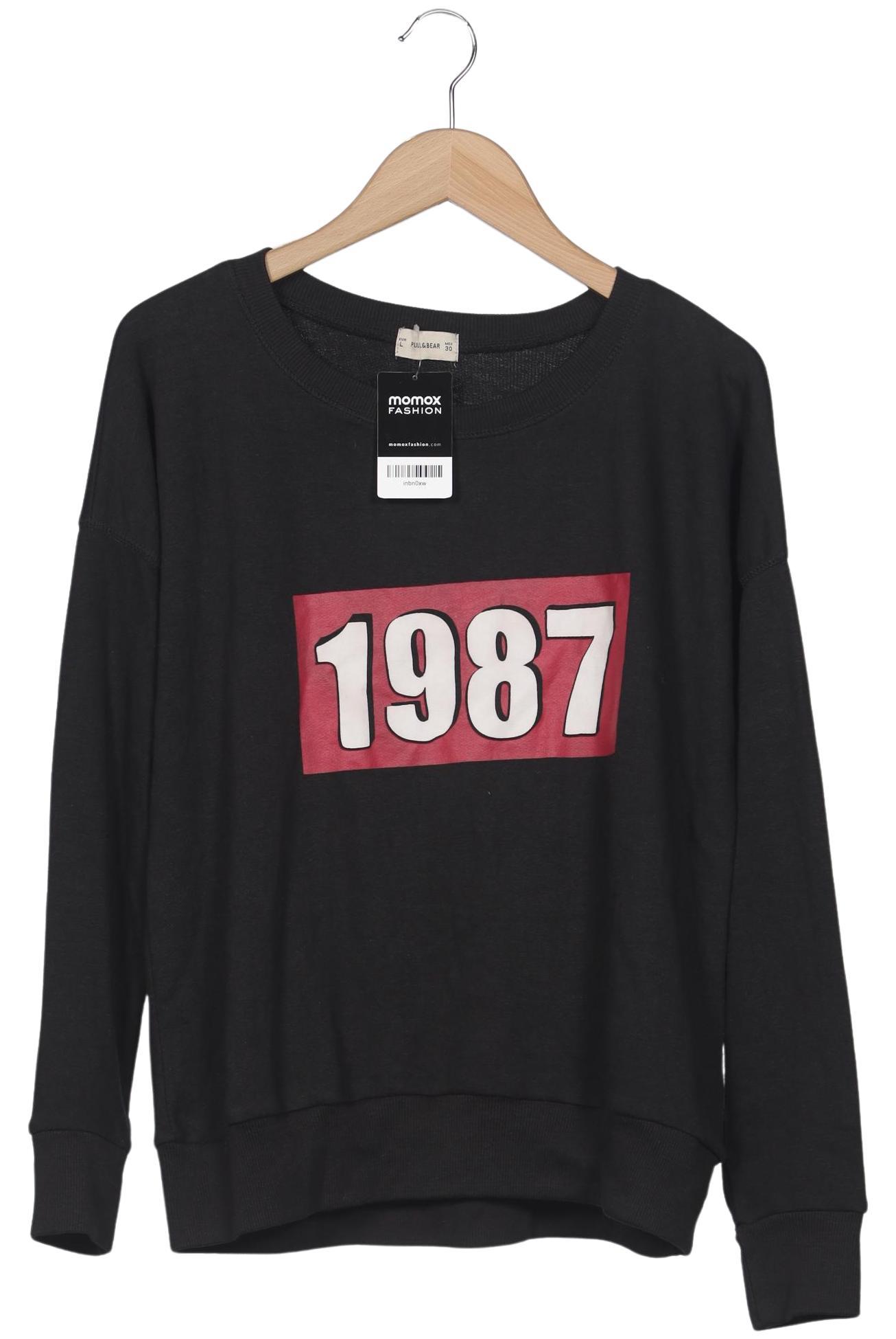 

Pull & Bear Damen Sweatshirt, schwarz, Gr. 42