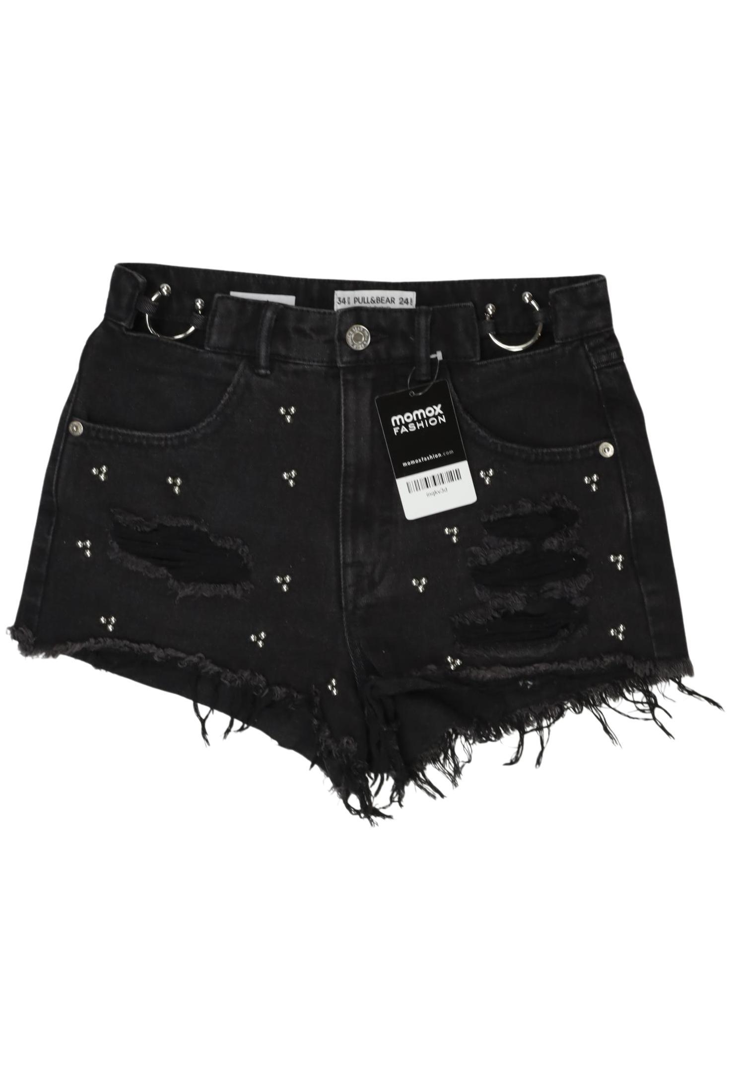 

Pull & Bear Damen Shorts, schwarz, Gr. 34