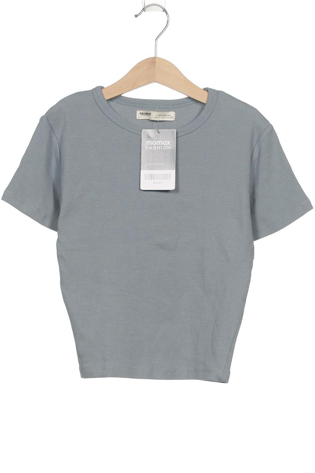 

Pull & Bear Damen T-Shirt, blau, Gr. 36
