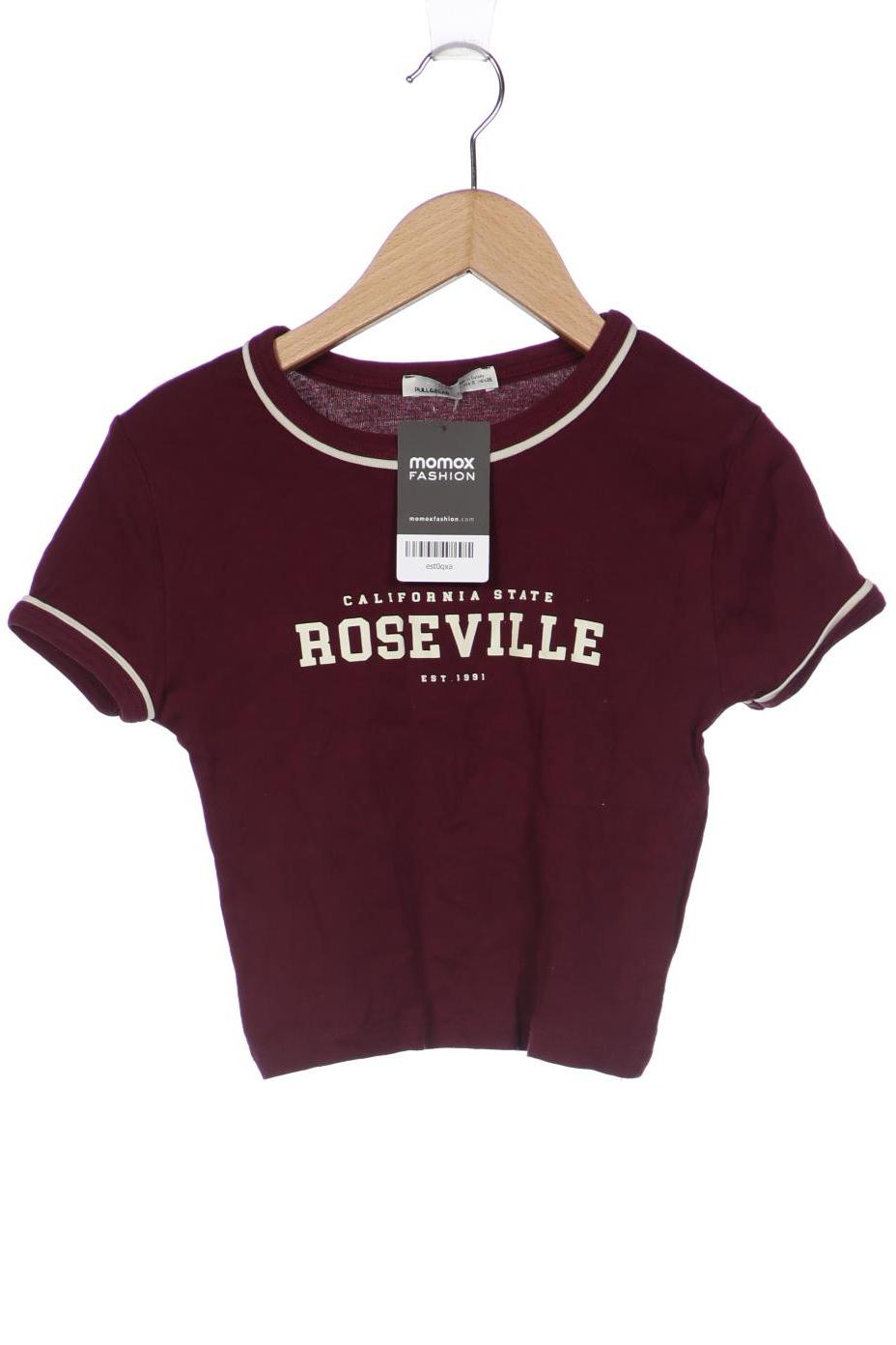 

Pull & Bear Damen T-Shirt, bordeaux