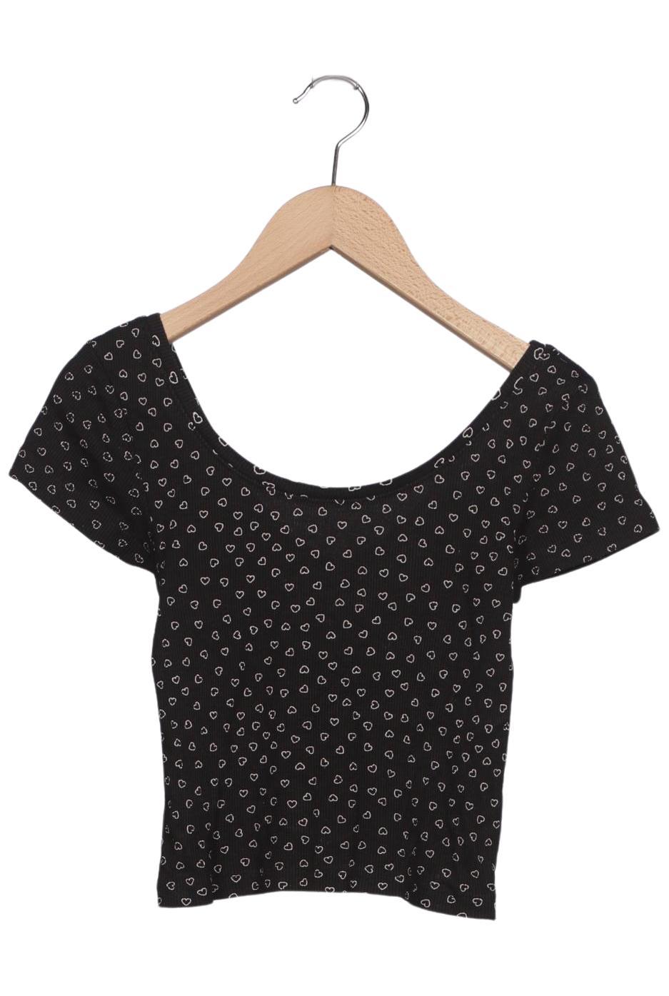 

Pull & Bear Damen T-Shirt, schwarz, Gr. 36