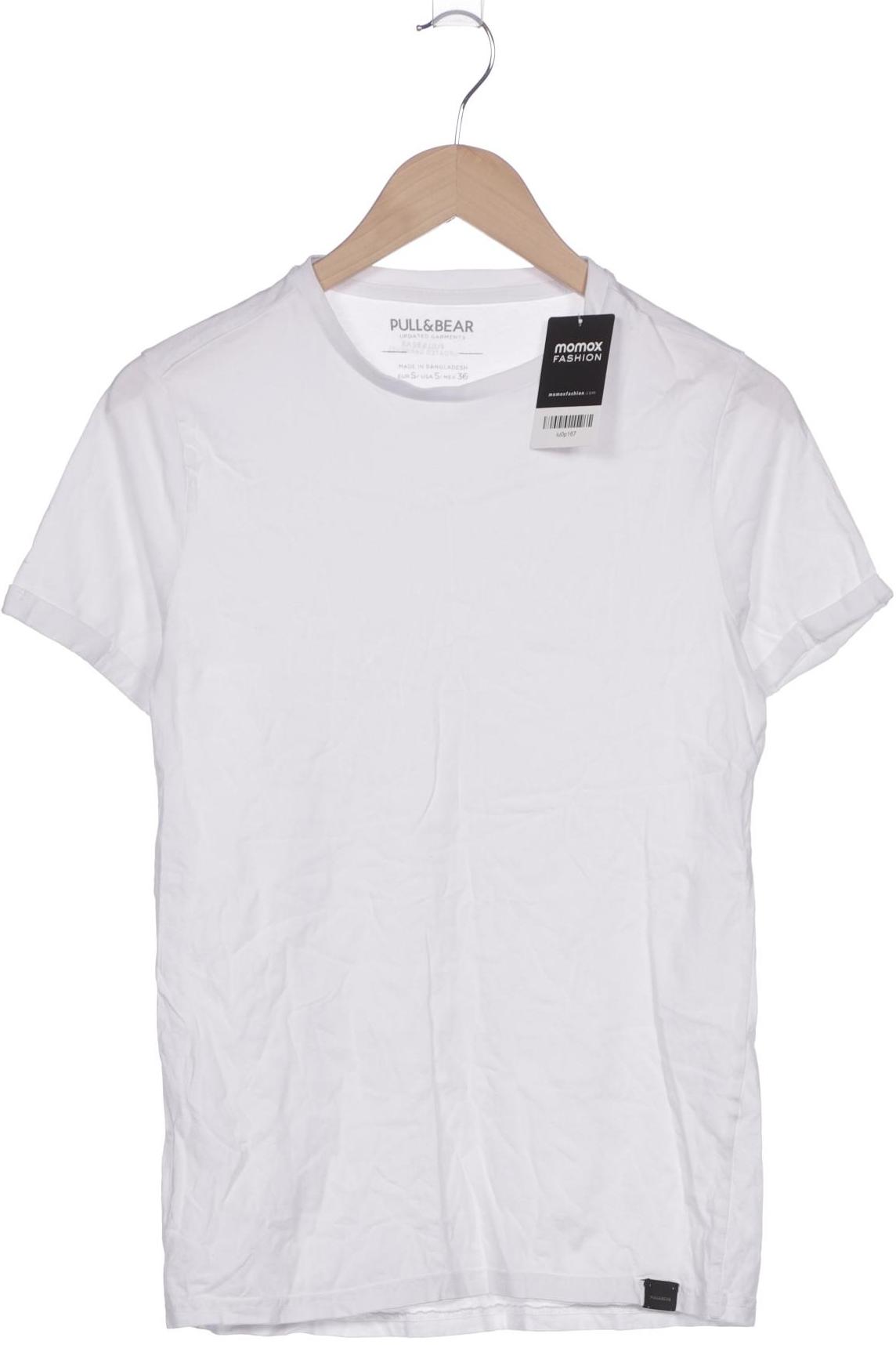

Pull & Bear Damen T-Shirt, weiß, Gr. 36