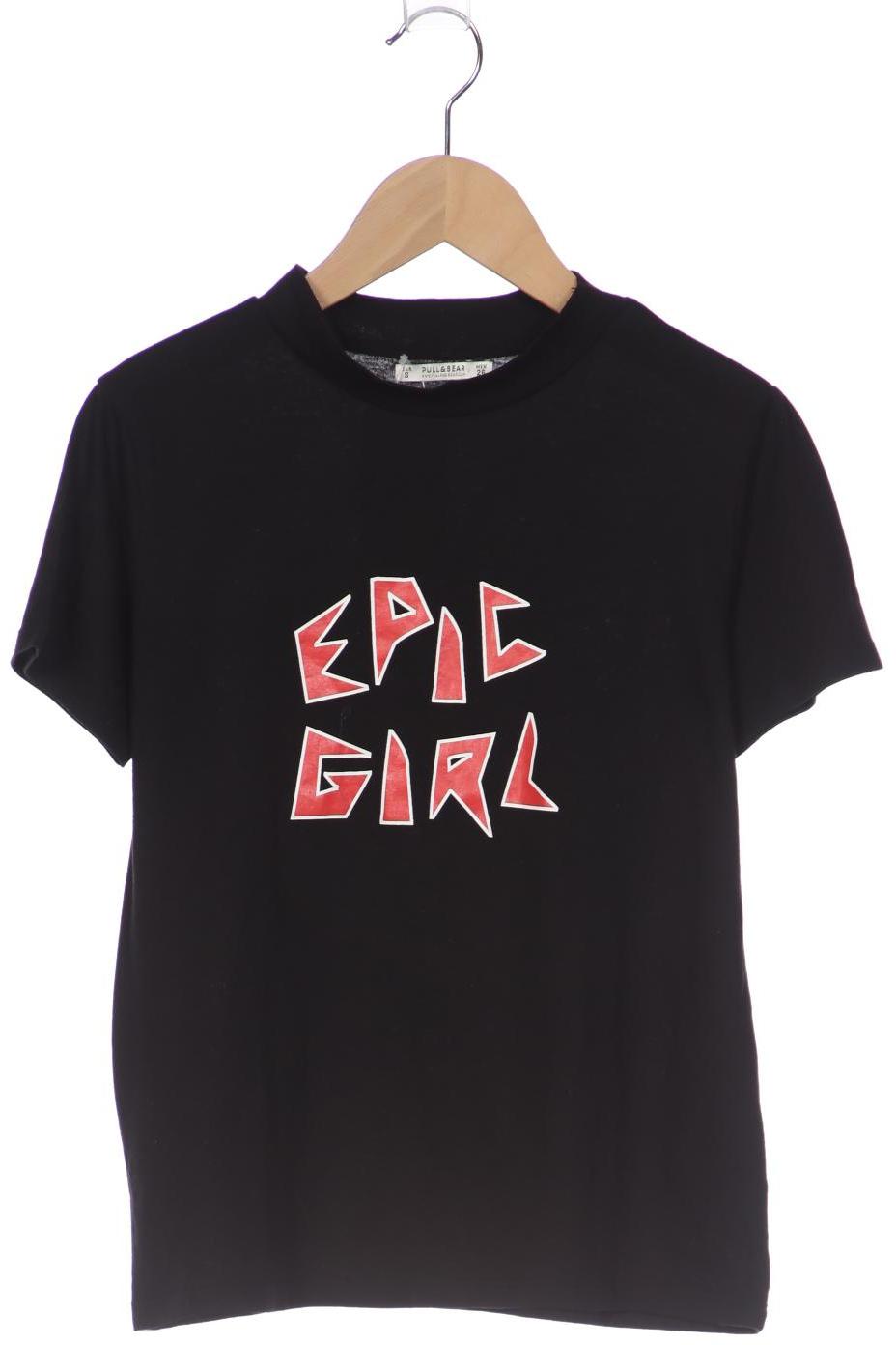 

Pull & Bear Damen T-Shirt, schwarz