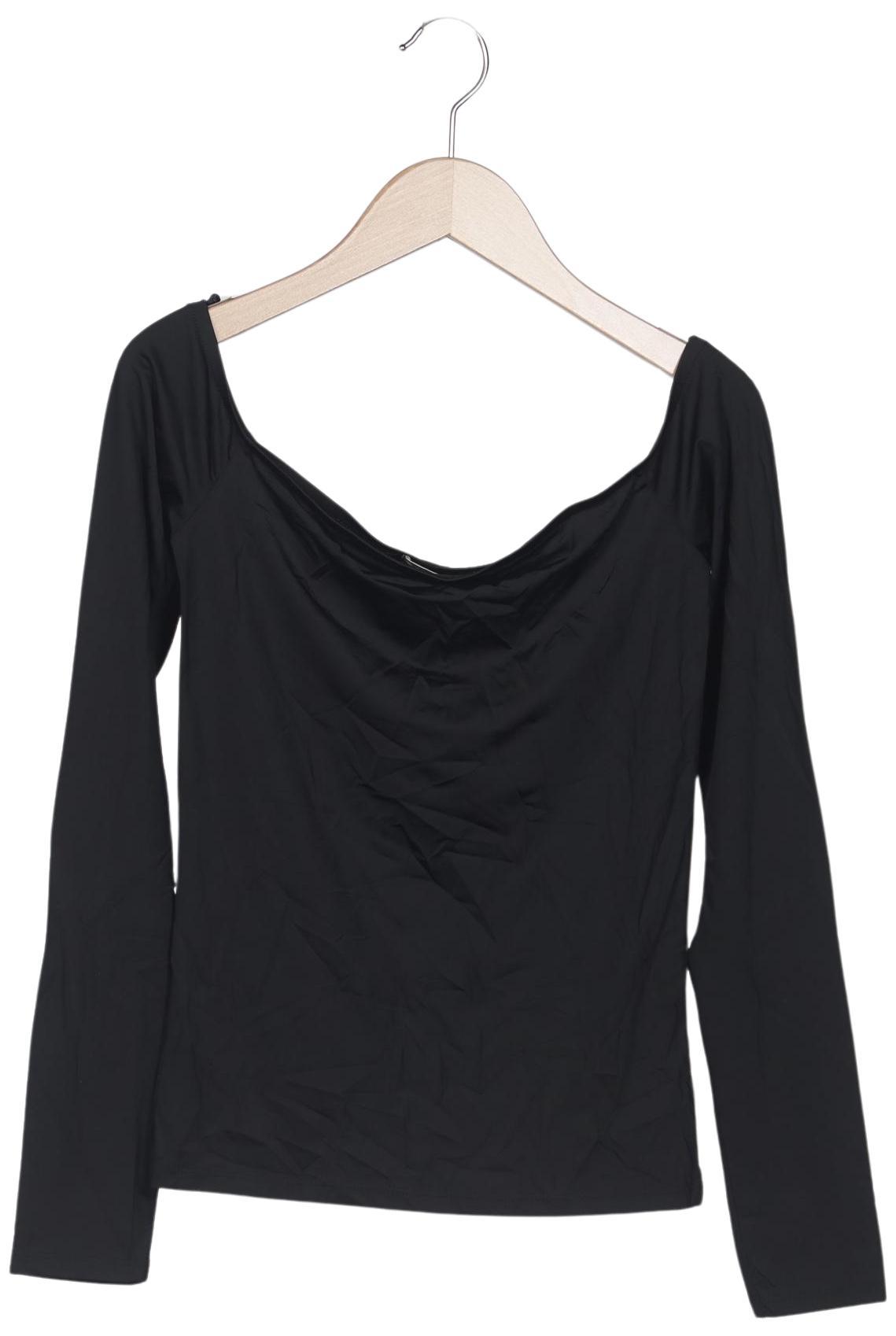 

Pull & Bear Damen Langarmshirt, schwarz, Gr. 42