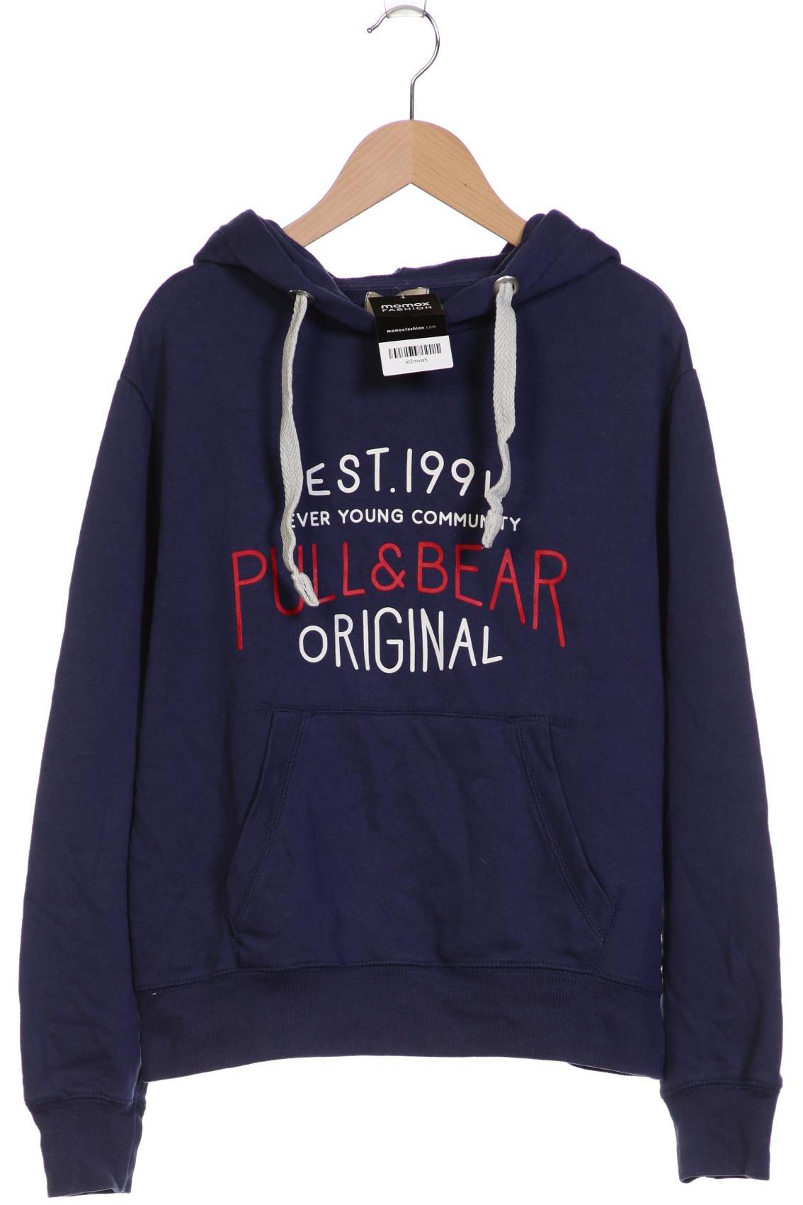 

Pull & Bear Damen Kapuzenpullover, blau, Gr. 36