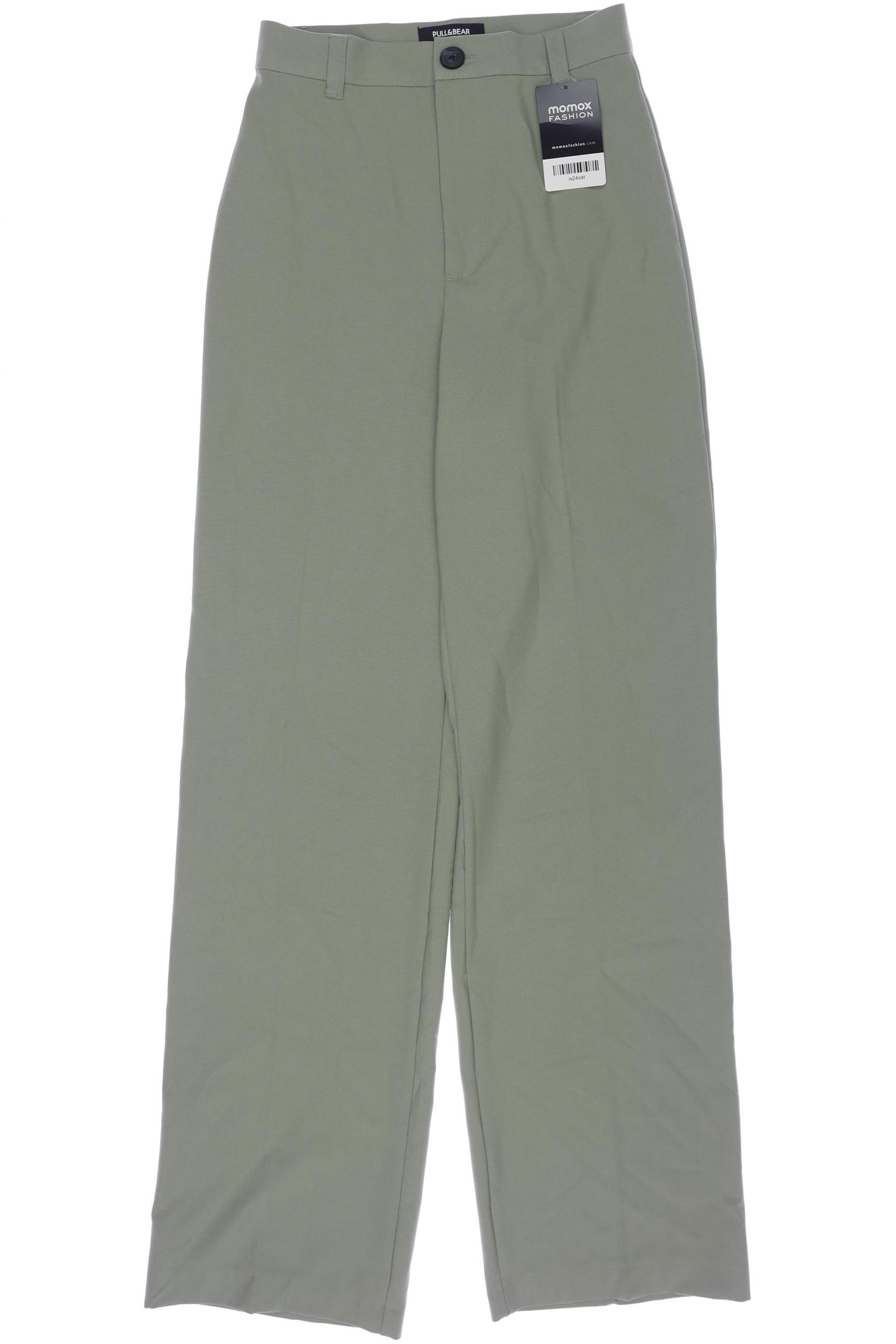 

Pull & Bear Damen Stoffhose, grün, Gr. 34