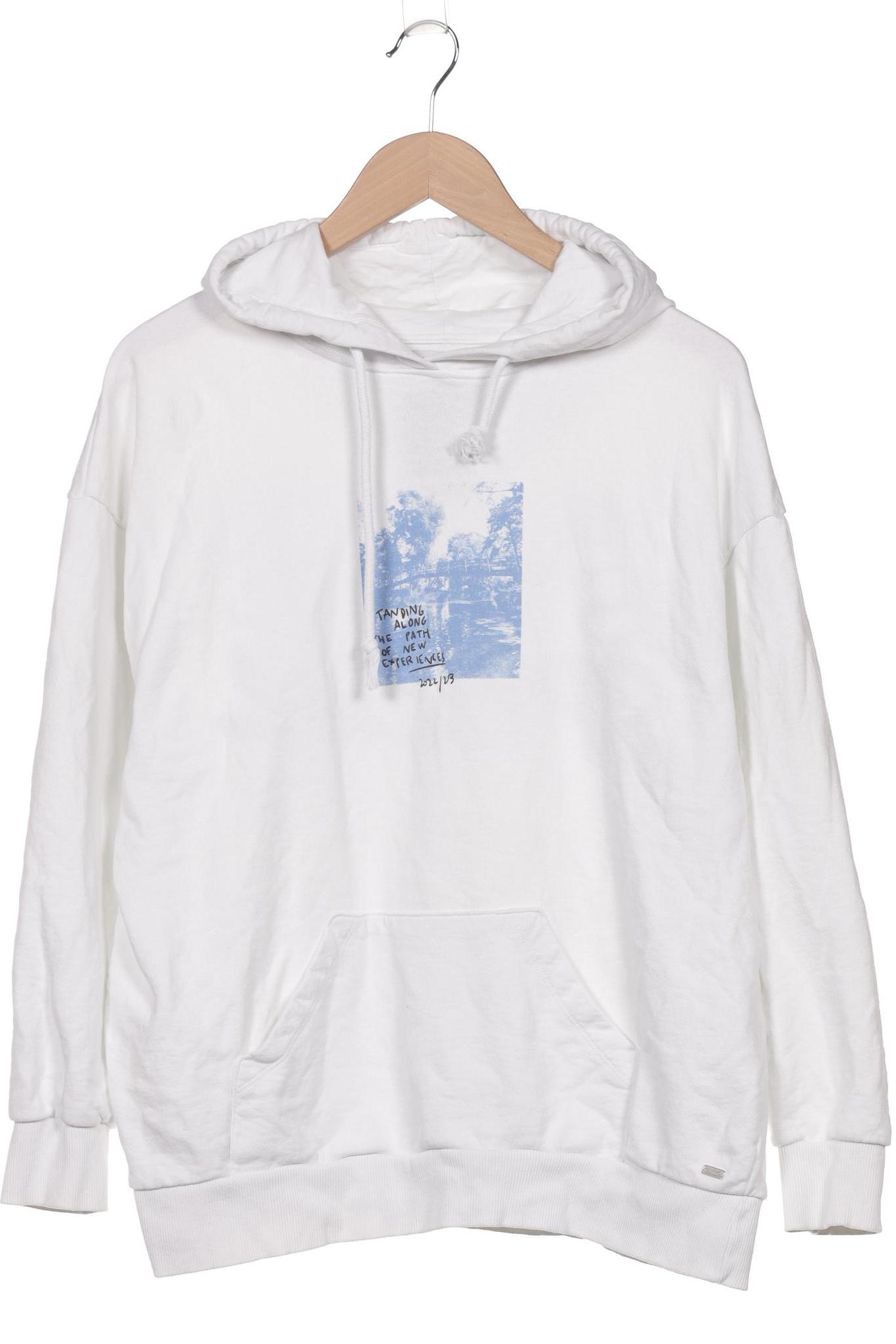 

Pull & Bear Damen Kapuzenpullover, weiß, Gr. 36