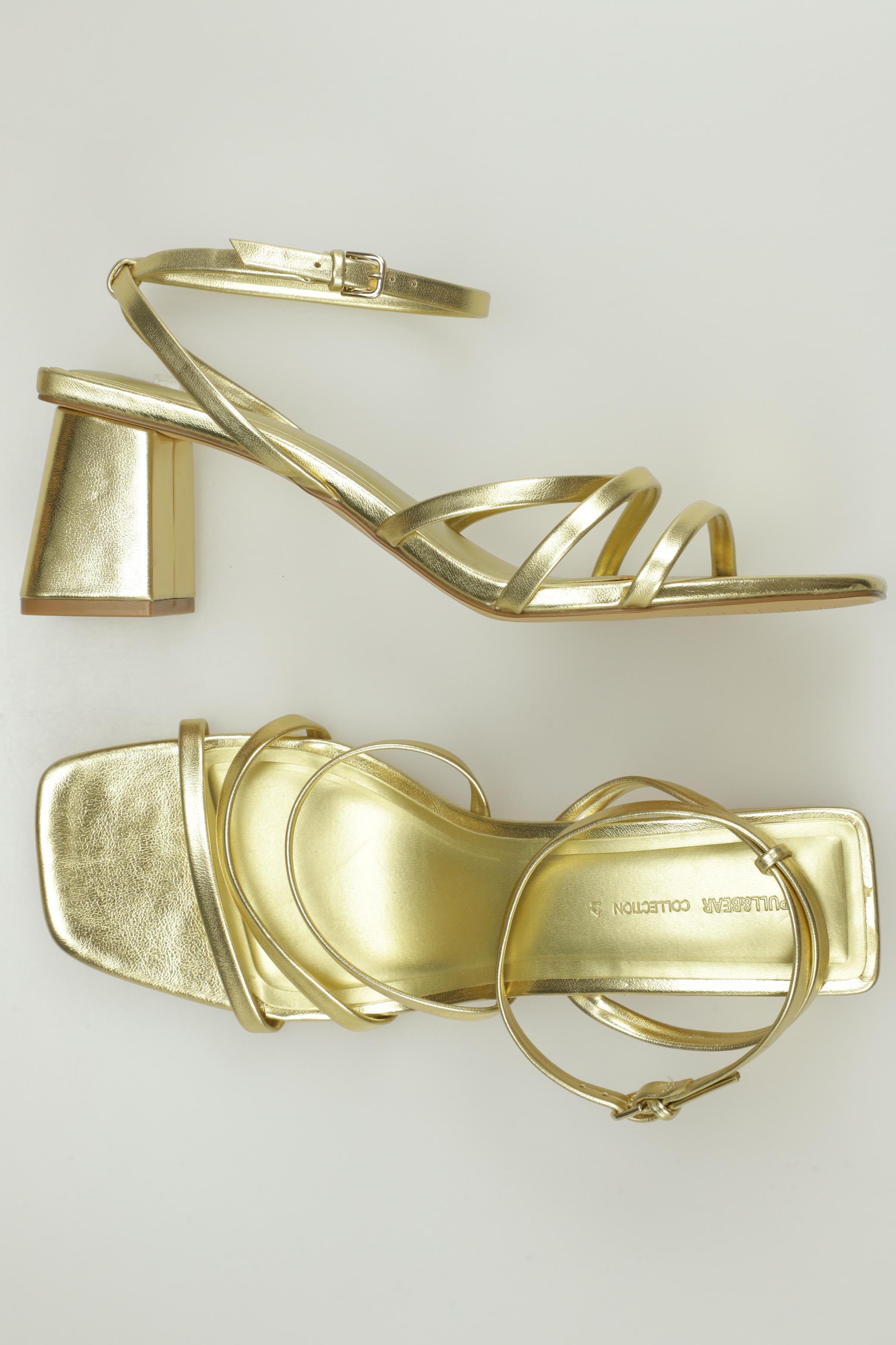 

Pull & Bear Damen Sandale, gold, Gr. 41