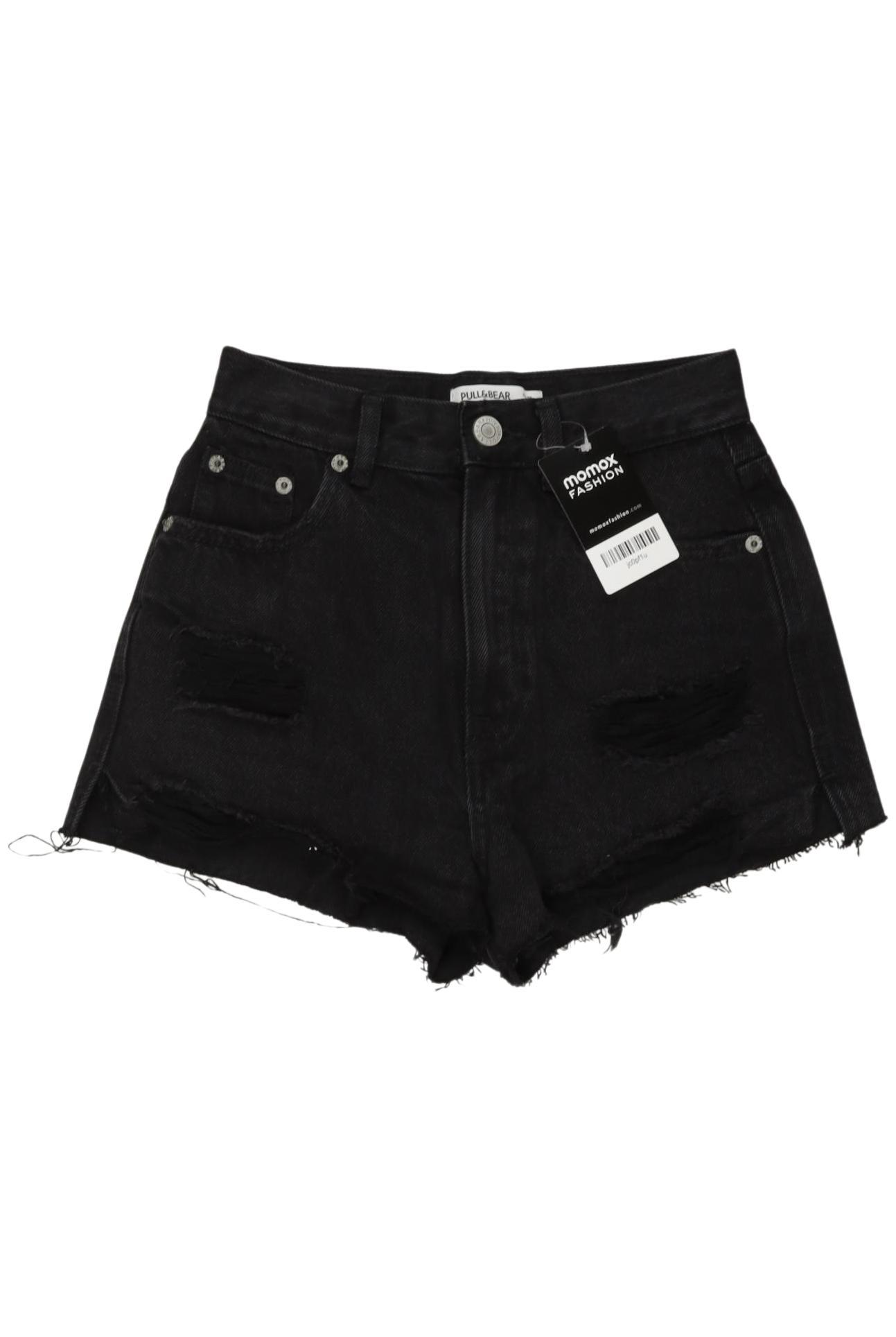 

Pull & Bear Damen Shorts, schwarz, Gr. 32