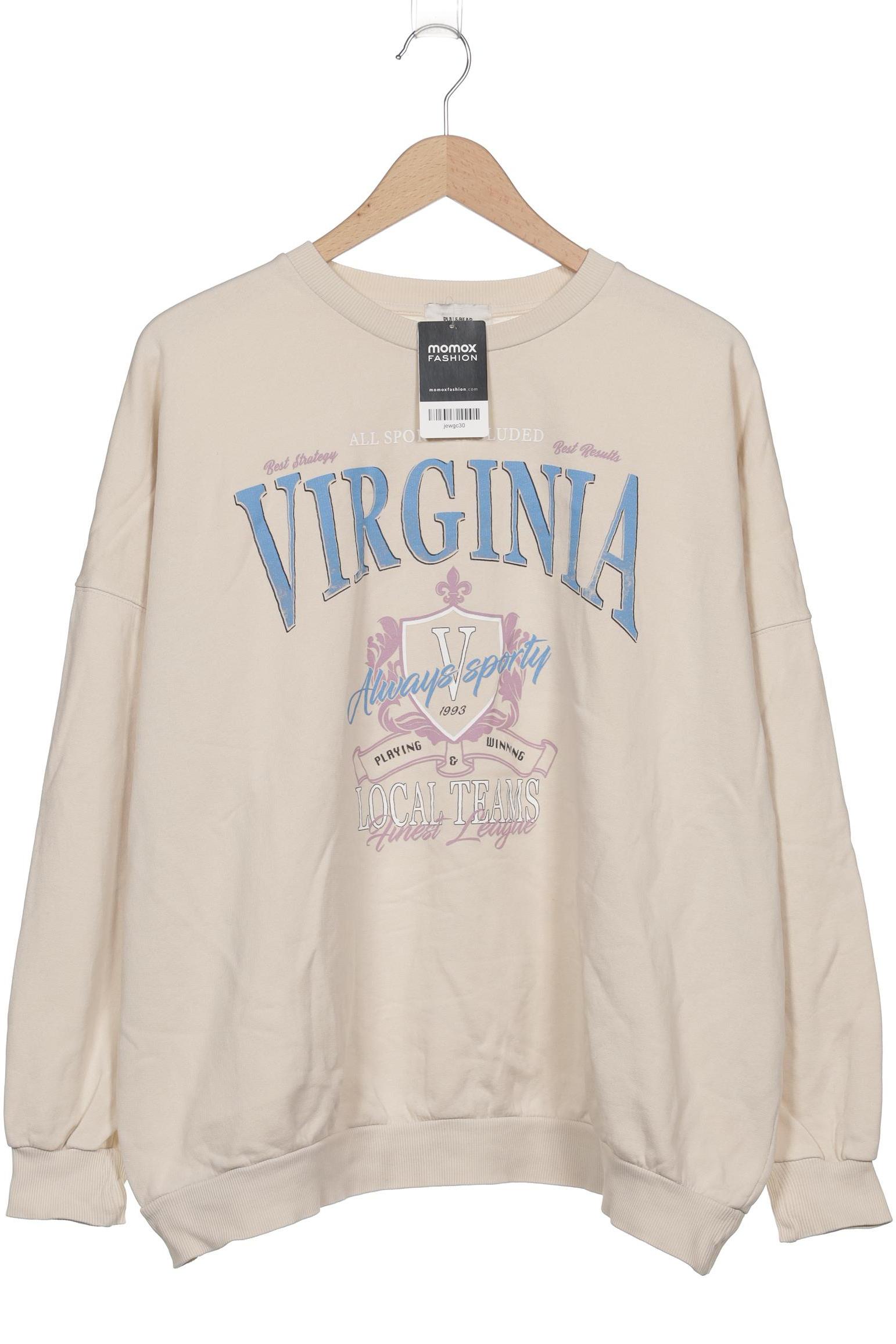

Pull & Bear Damen Sweatshirt, cremeweiß, Gr. 36