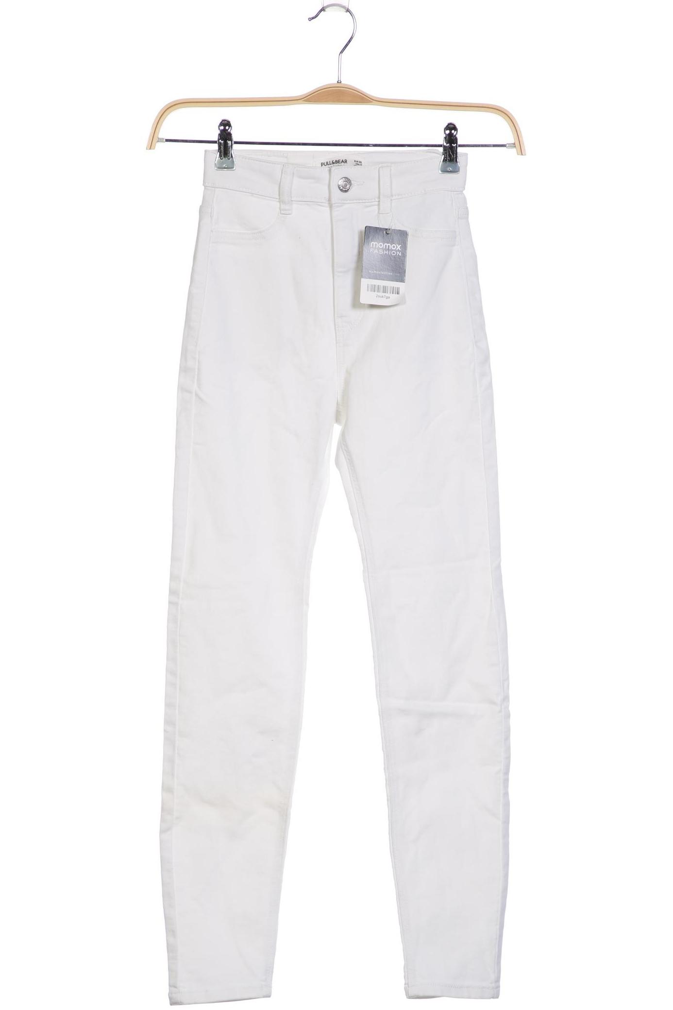 

Pull & Bear Damen Stoffhose, weiß, Gr. 32