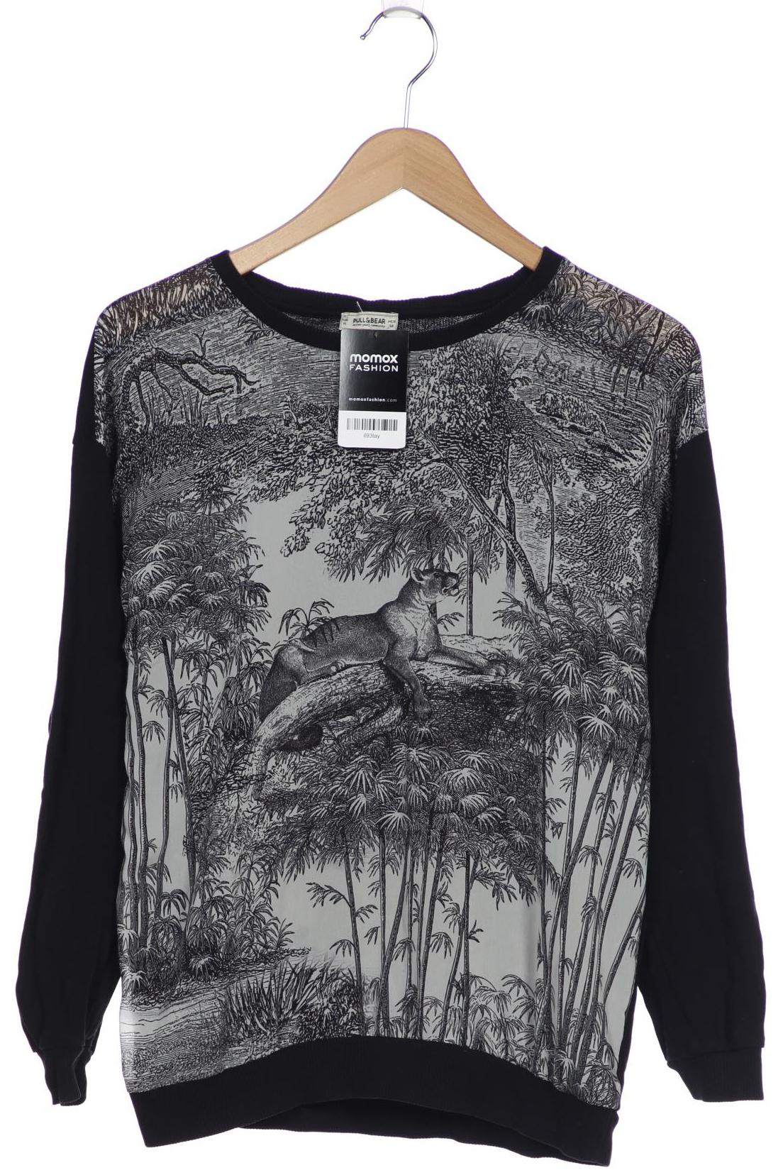 

Pull & Bear Damen Sweatshirt, schwarz, Gr. 38