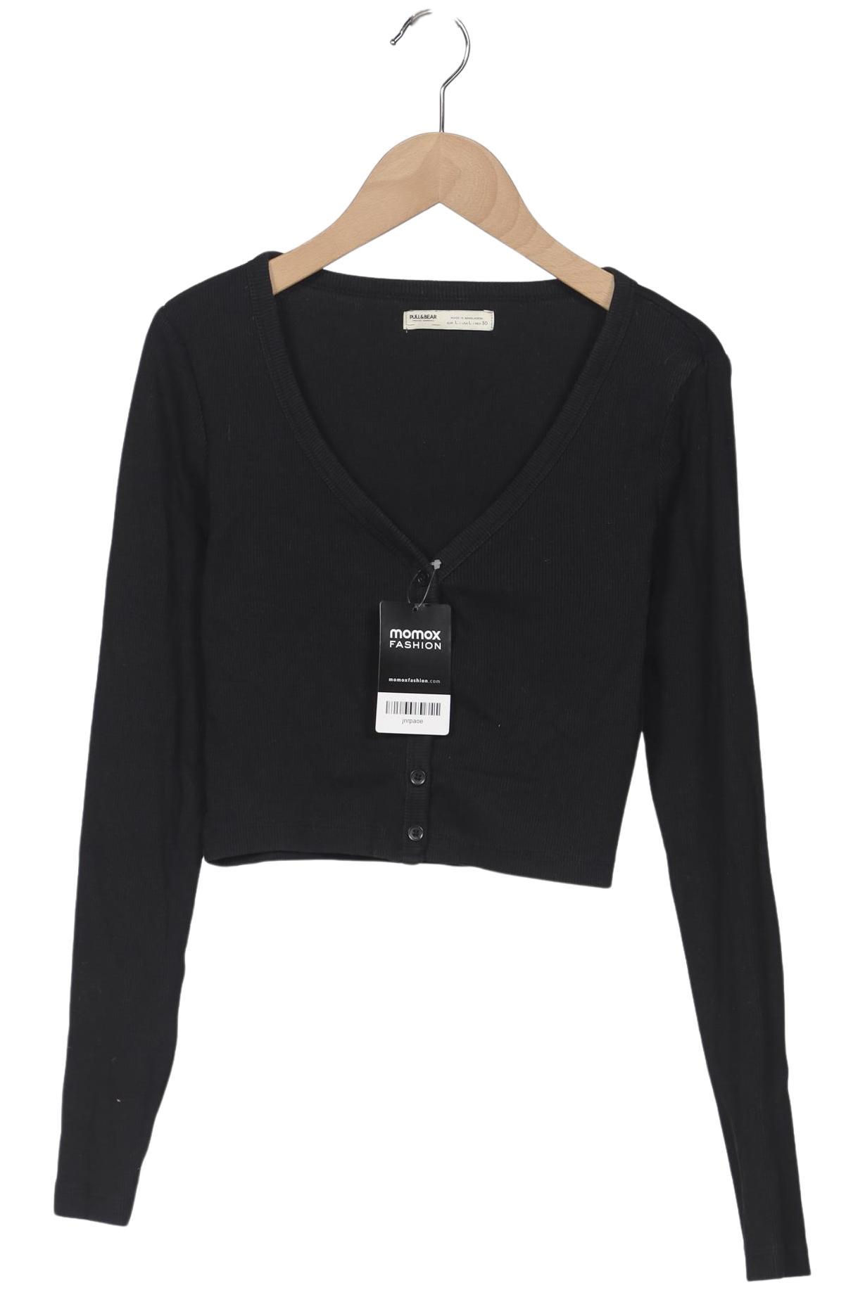 

Pull & Bear Damen Strickjacke, schwarz, Gr. 42