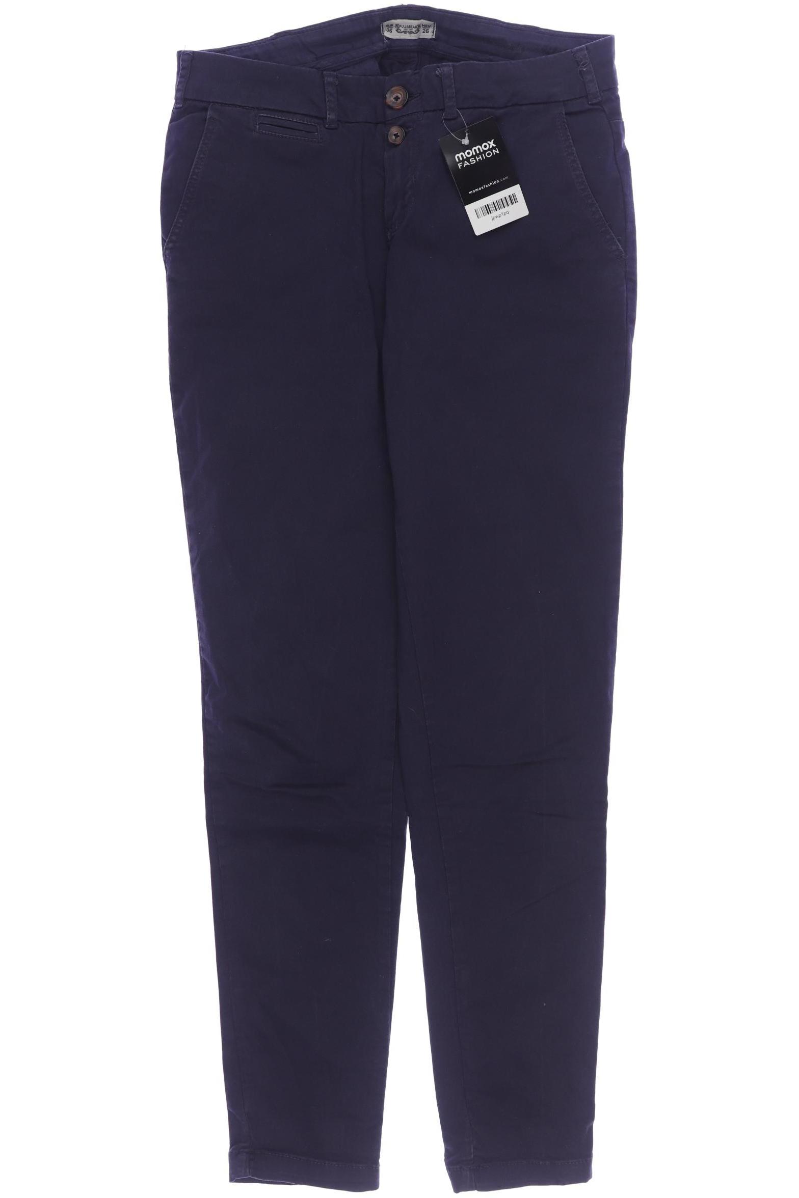 

Pull & Bear Damen Stoffhose, marineblau, Gr. 36