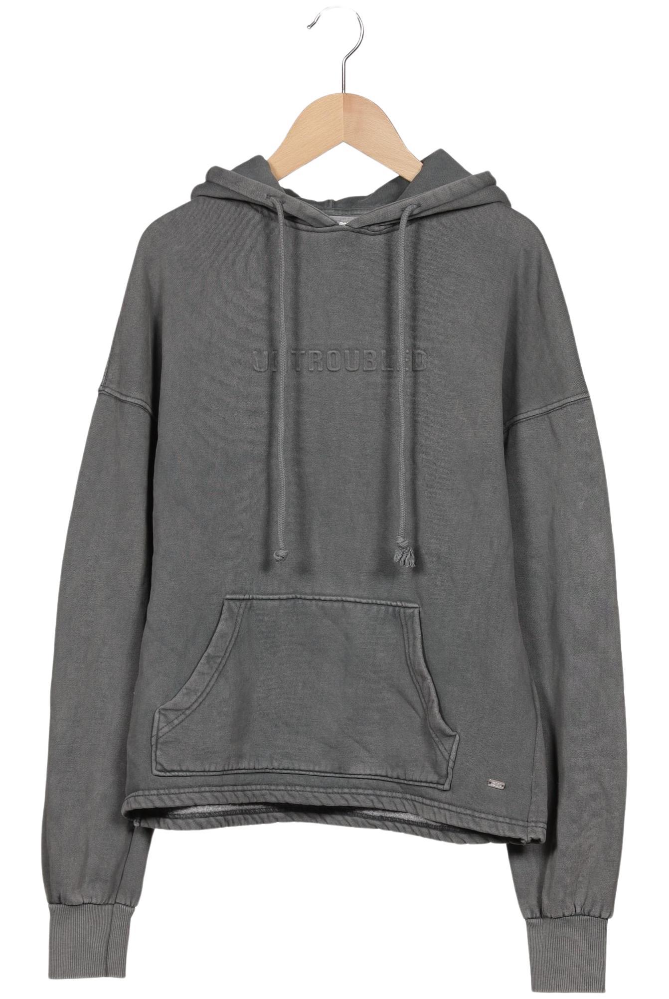 

Pull & Bear Damen Kapuzenpullover, grau, Gr. 34