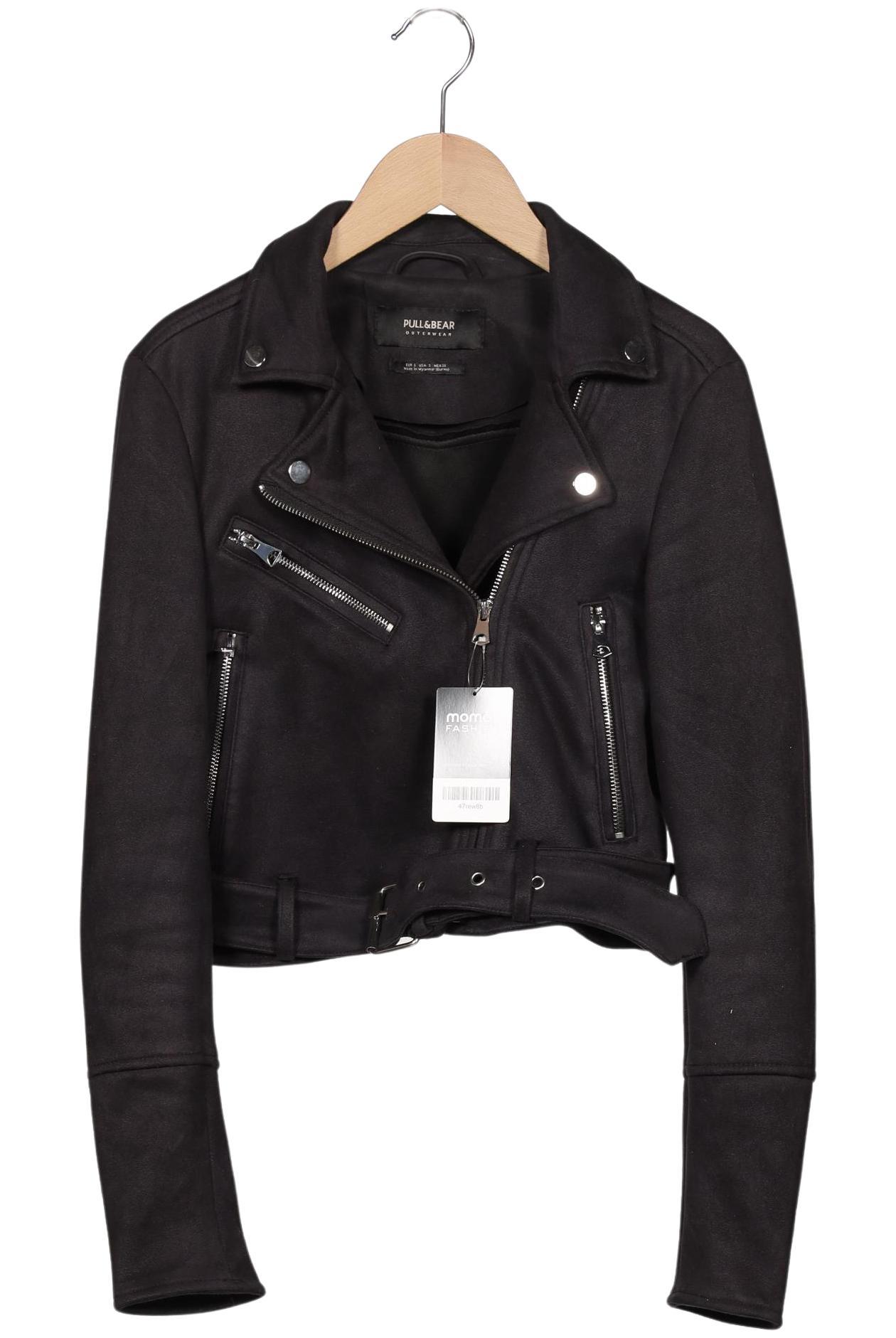 

Pull & Bear Damen Jacke, schwarz, Gr. 36