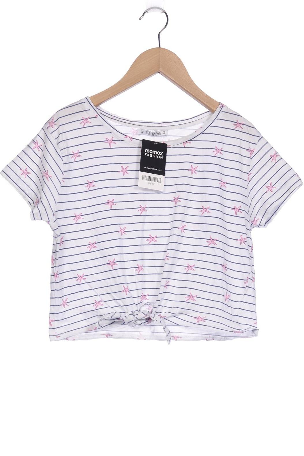 

Pull & Bear Damen T-Shirt, weiß, Gr. 38