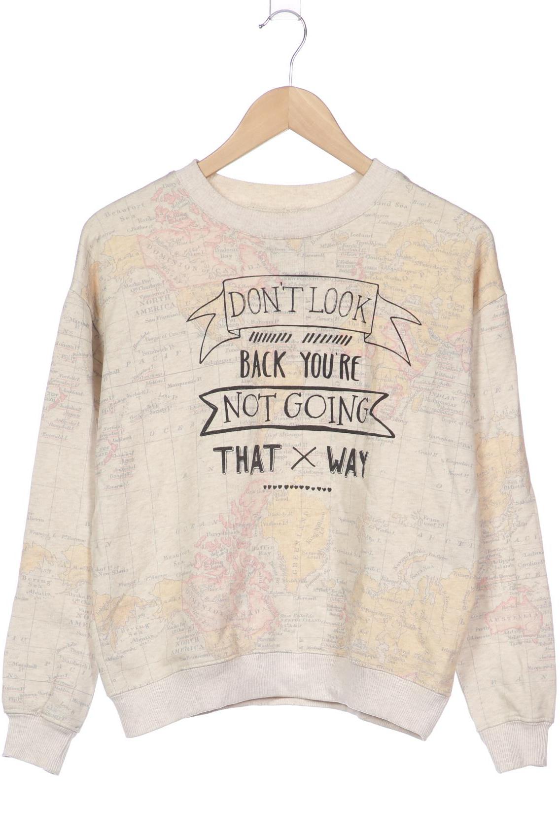 

Pull & Bear Damen Sweatshirt, cremeweiß, Gr. 36