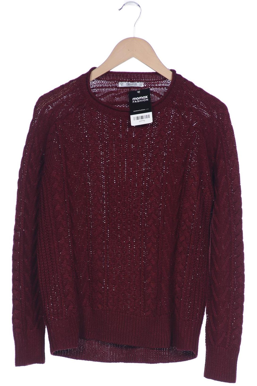 

Pull & Bear Damen Pullover, bordeaux, Gr. 36