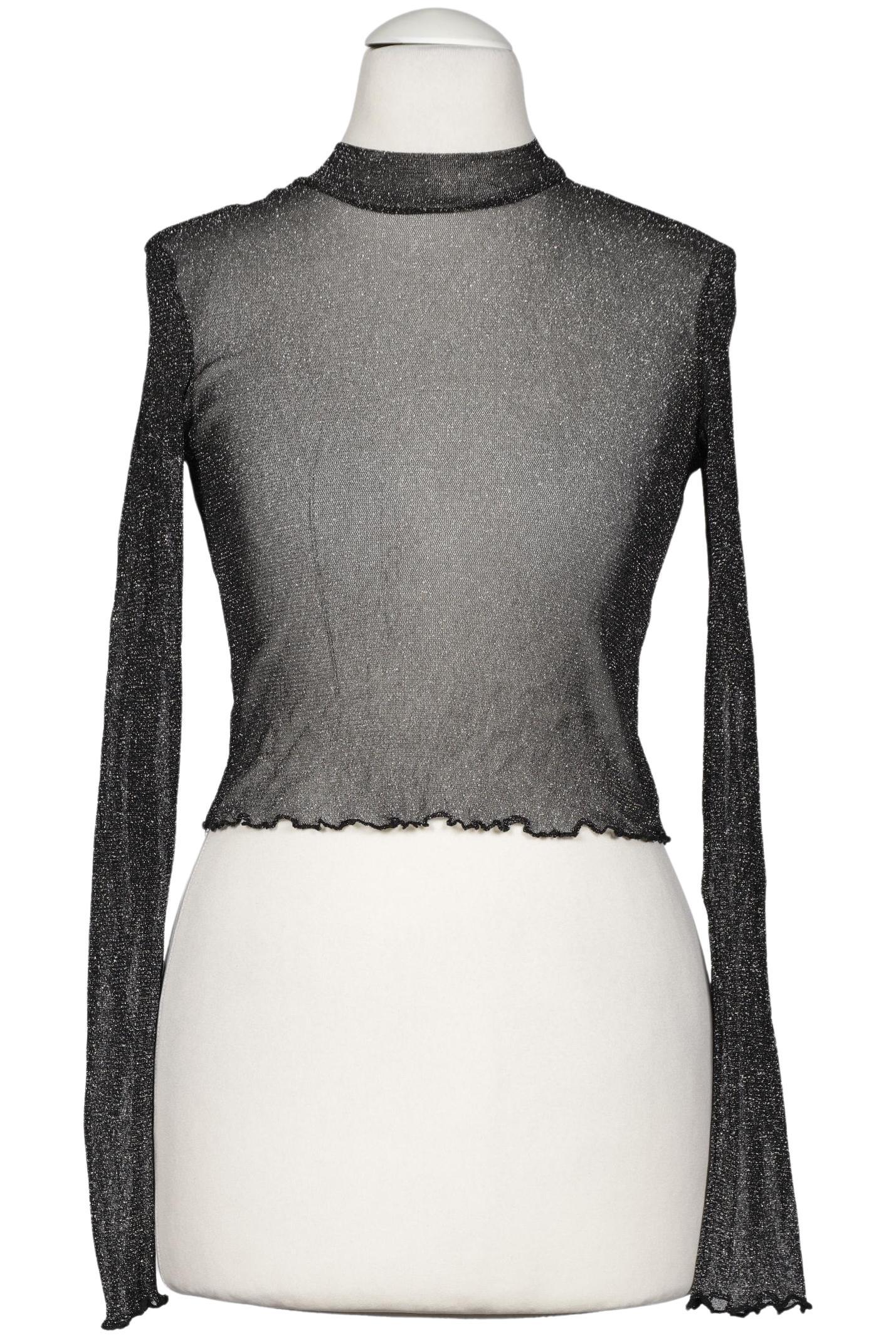 

Pull & Bear Damen Langarmshirt, schwarz, Gr. 34