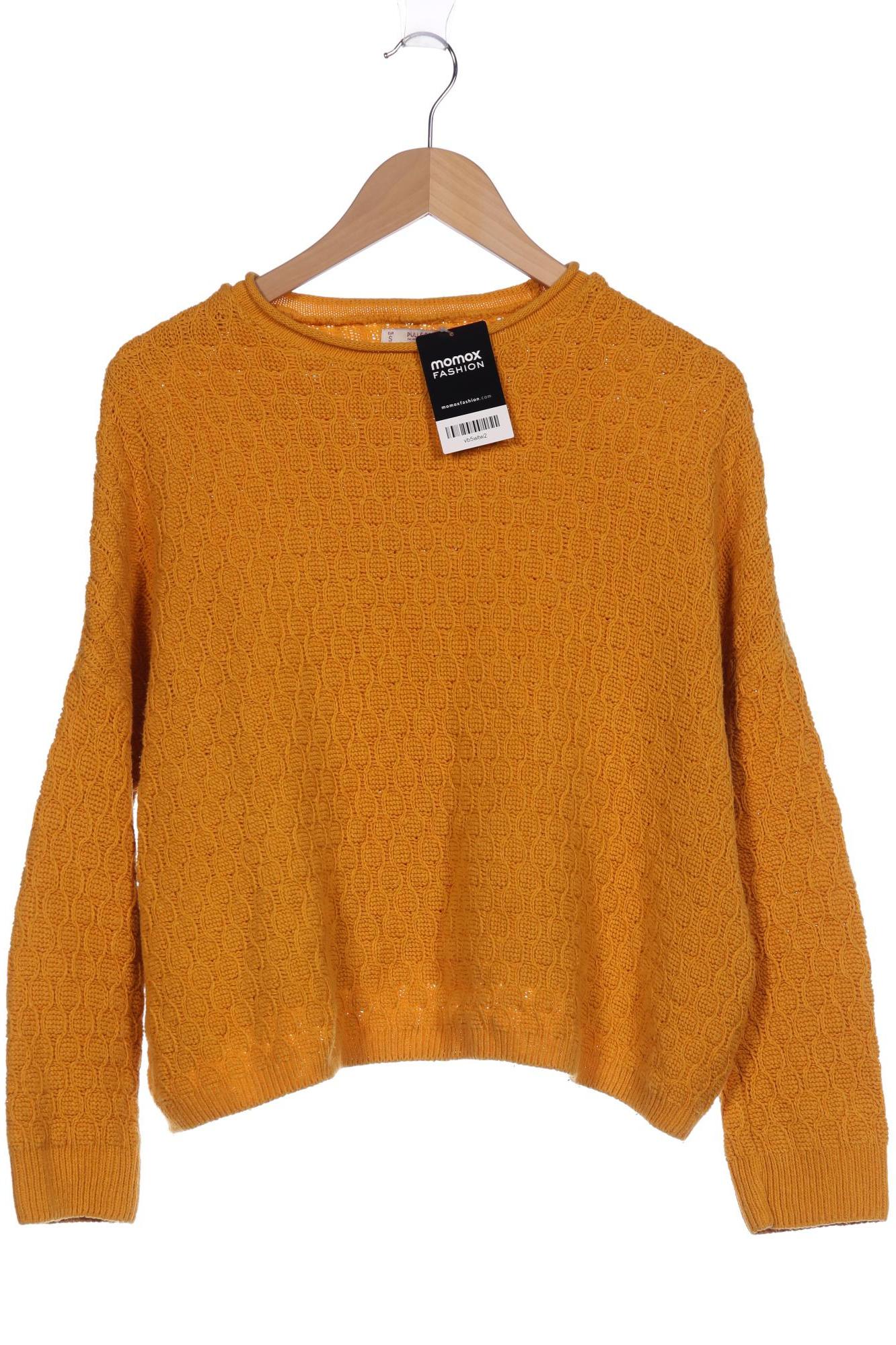 

Pull & Bear Damen Pullover, gelb, Gr. 36