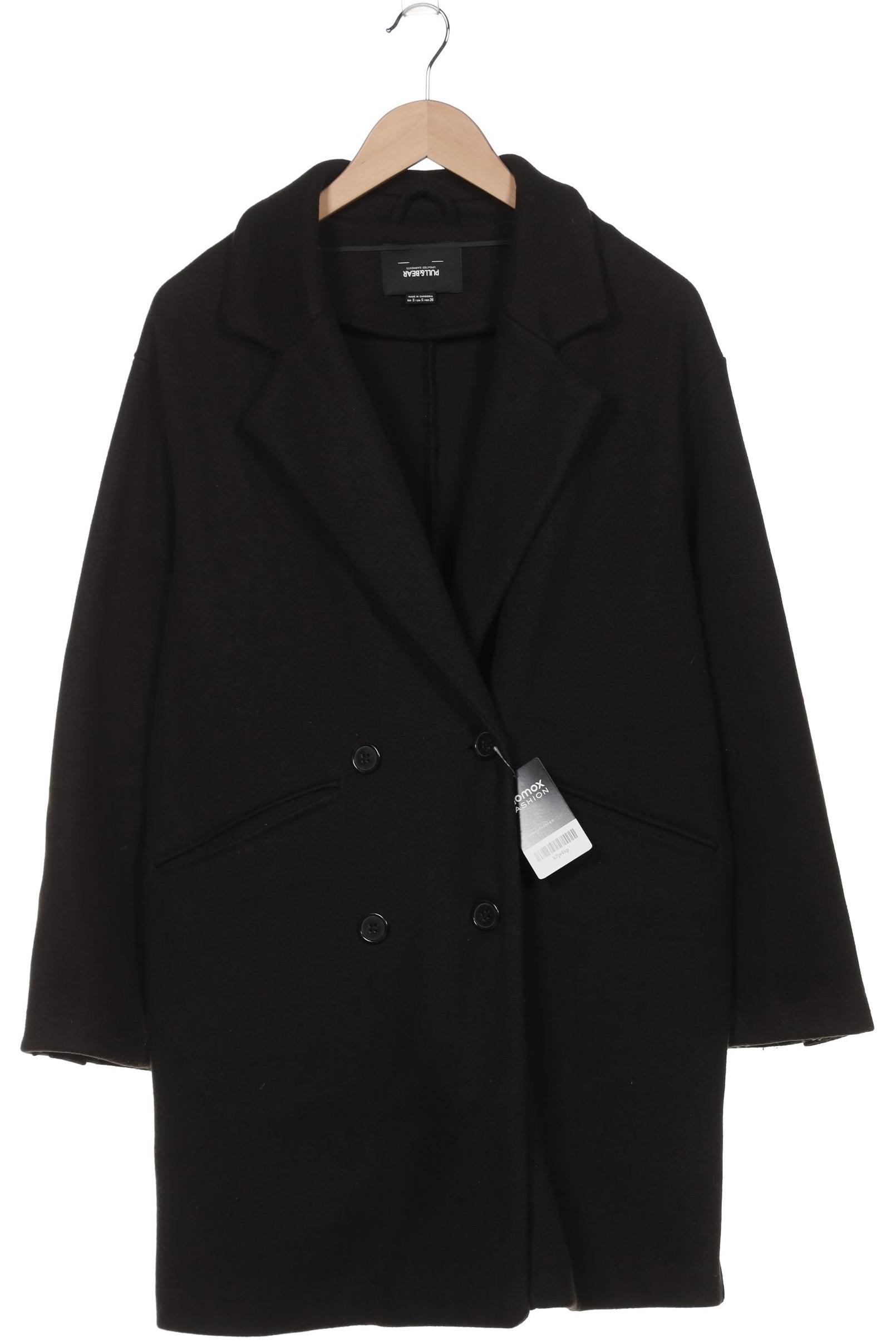 

Pull & Bear Damen Mantel, schwarz, Gr. 36