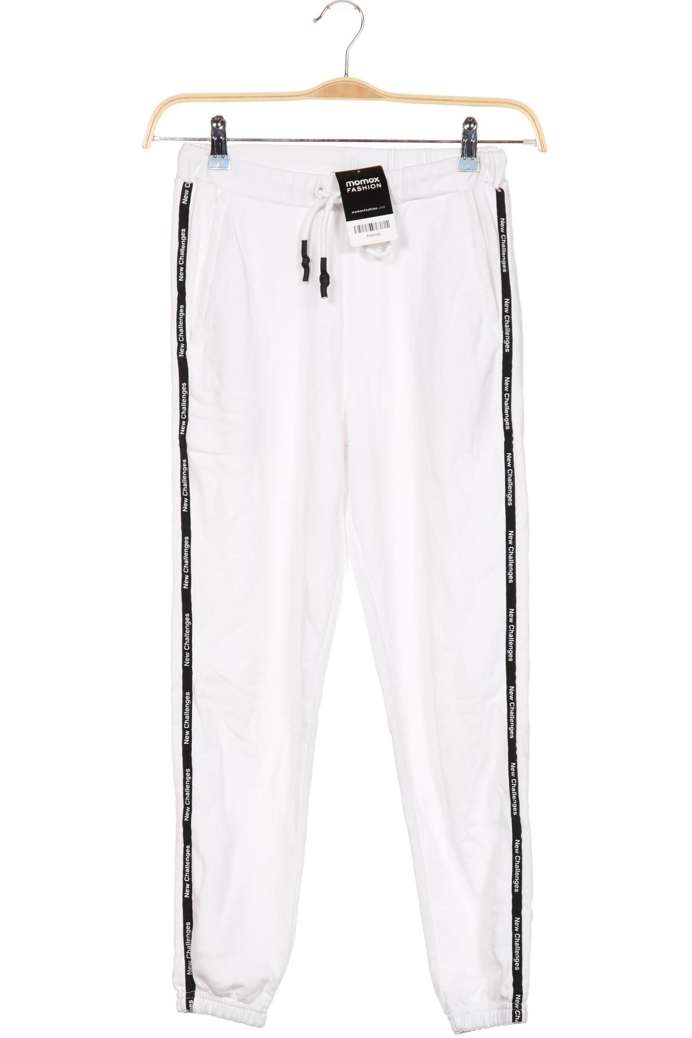 

Pull & Bear Damen Stoffhose, weiß, Gr. 0