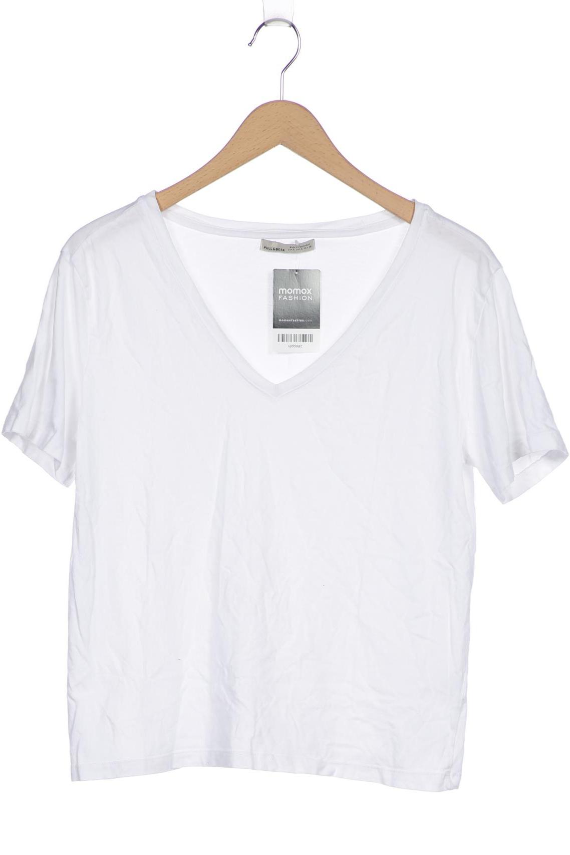 

Pull & Bear Damen T-Shirt, weiß, Gr. 42