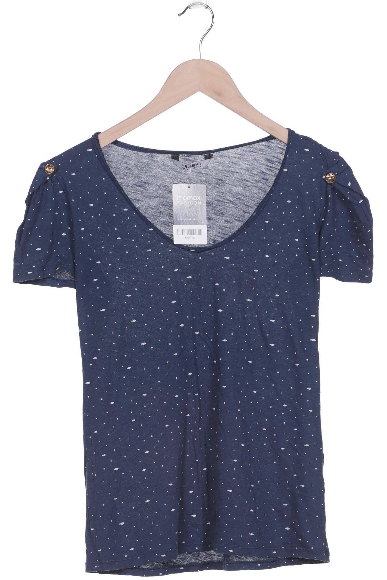 

Pull & Bear Damen T-Shirt, blau