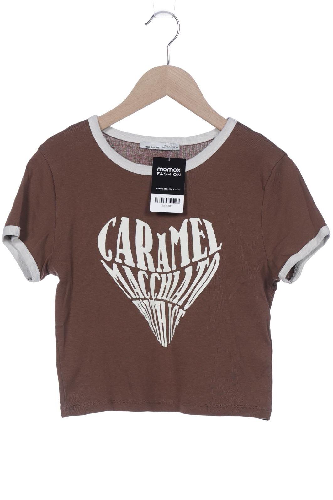 

Pull & Bear Damen T-Shirt, braun, Gr. 42