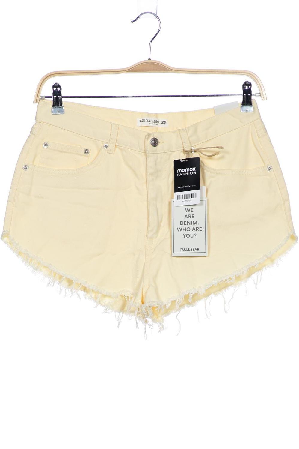 

Pull & Bear Damen Shorts, cremeweiß, Gr. 42
