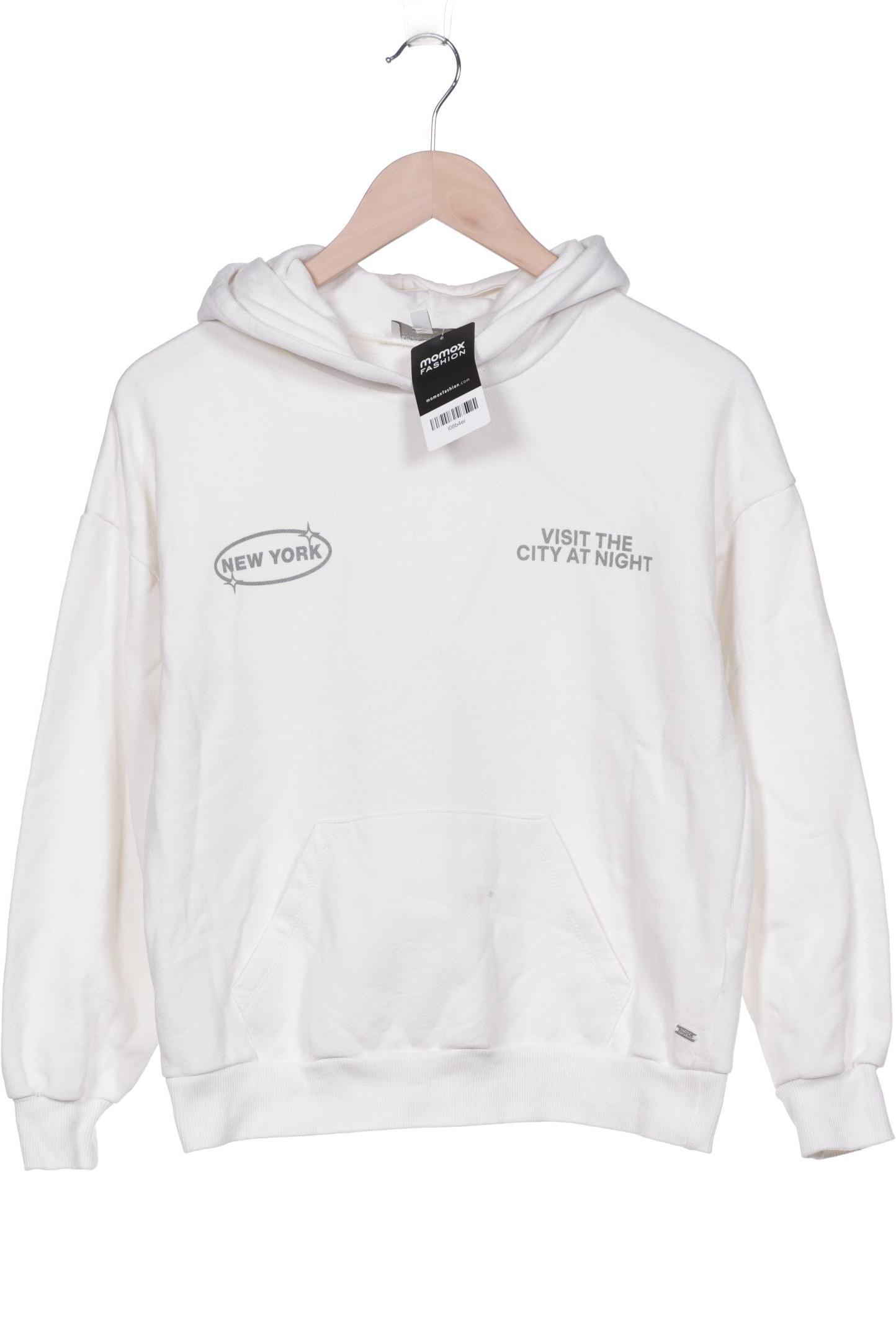

Pull & Bear Damen Kapuzenpullover, weiß