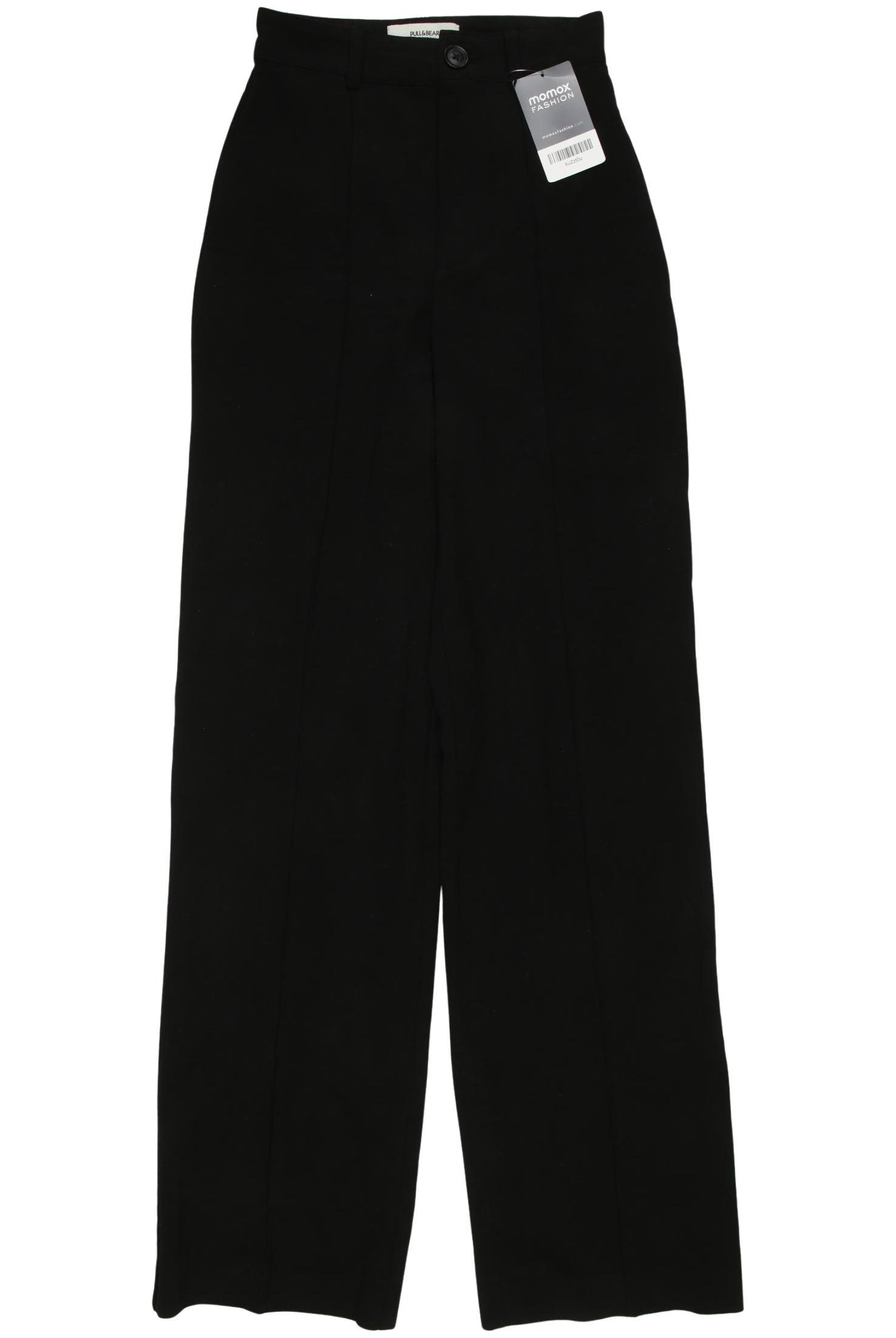 

Pull & Bear Damen Stoffhose, schwarz, Gr. 0