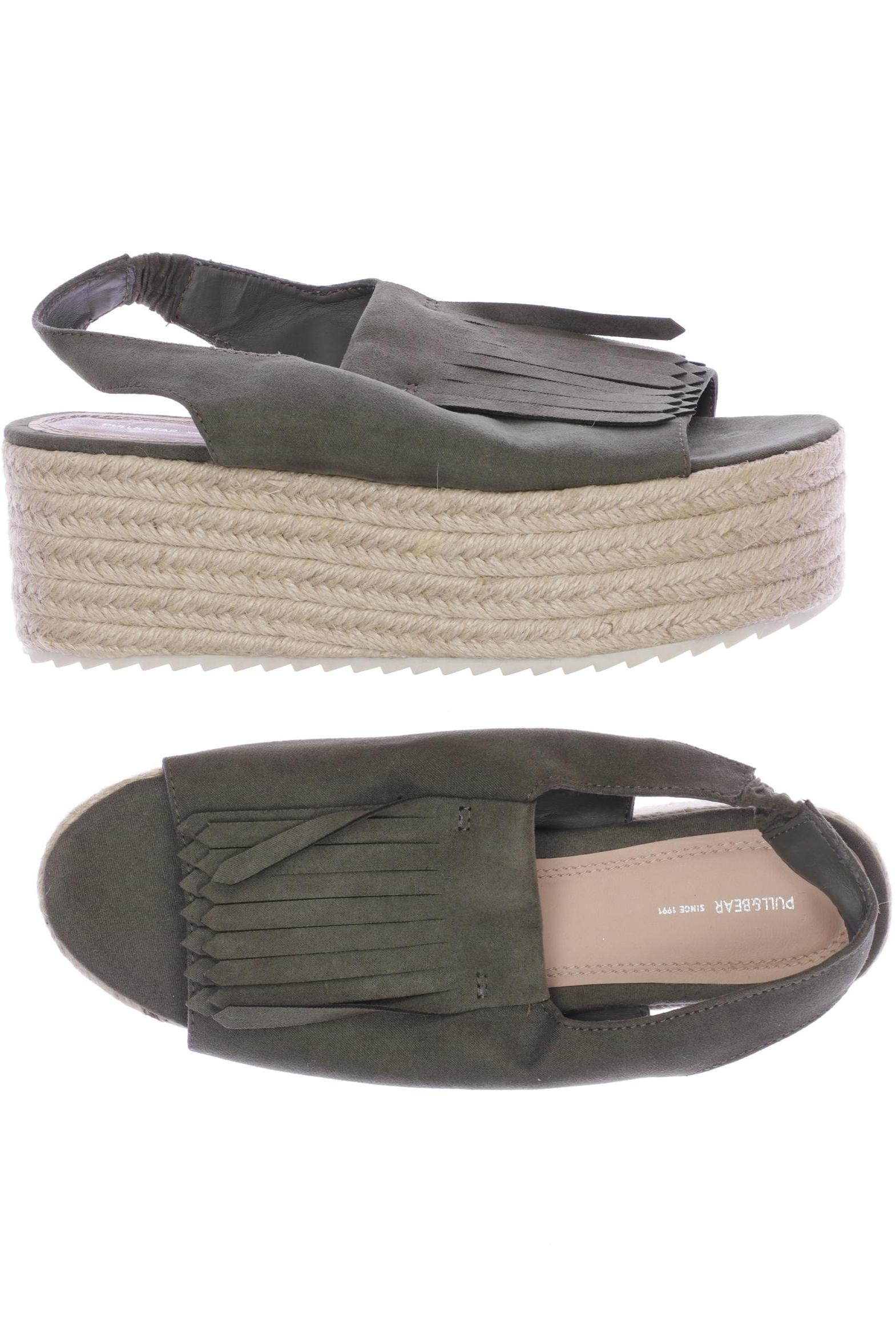 

Pull & Bear Damen Sandale, grün, Gr. 37