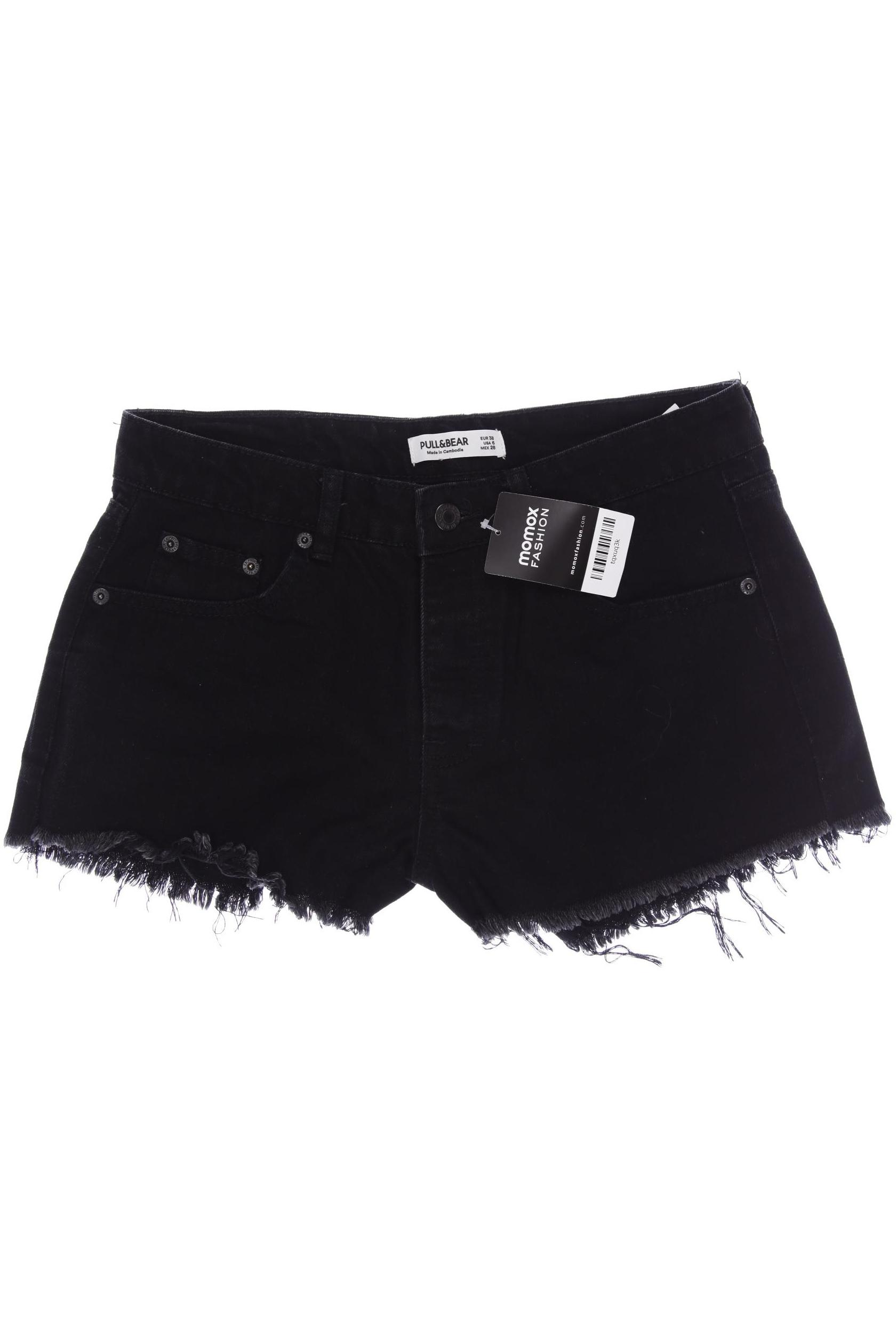 

Pull & Bear Damen Shorts, schwarz, Gr. 38